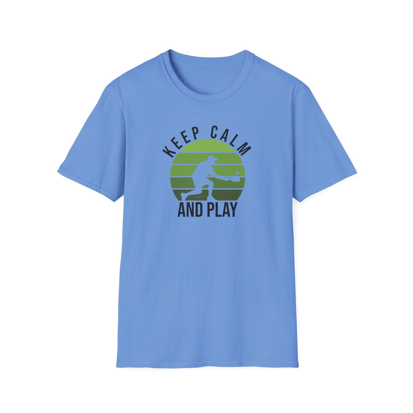 Men's Stylish Pickleball T-shirt - Keep Calm and Play