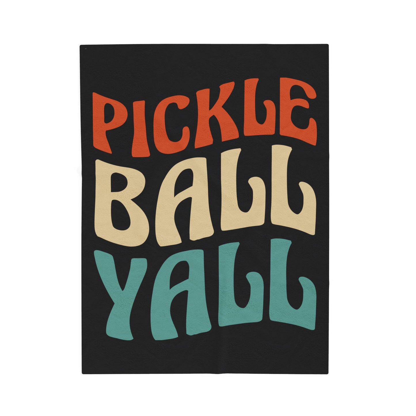 Pickleball Soft Blanket - Pickleball Yall Black