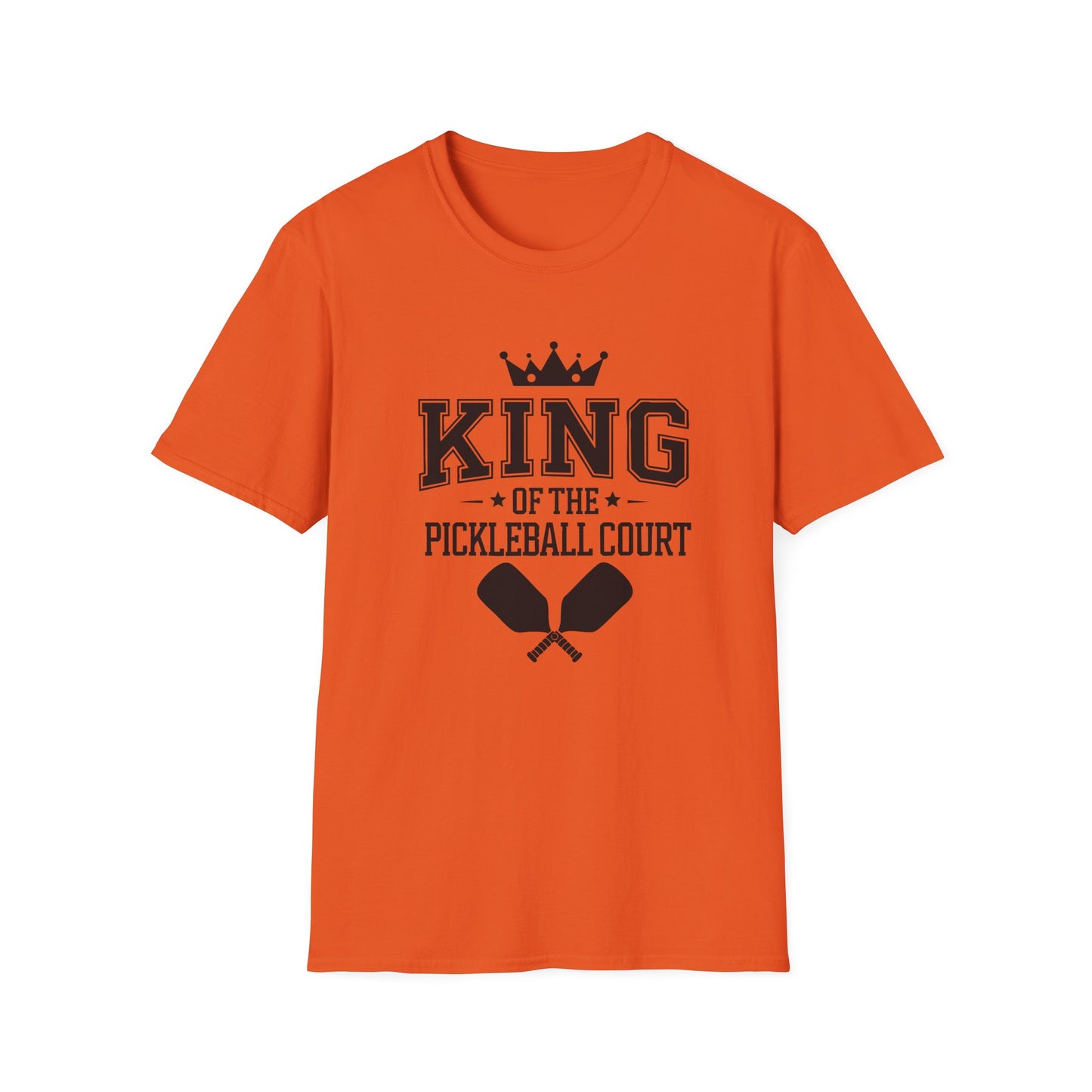 Men's Durable Pickleball T-shirt - Pickleball King Orange