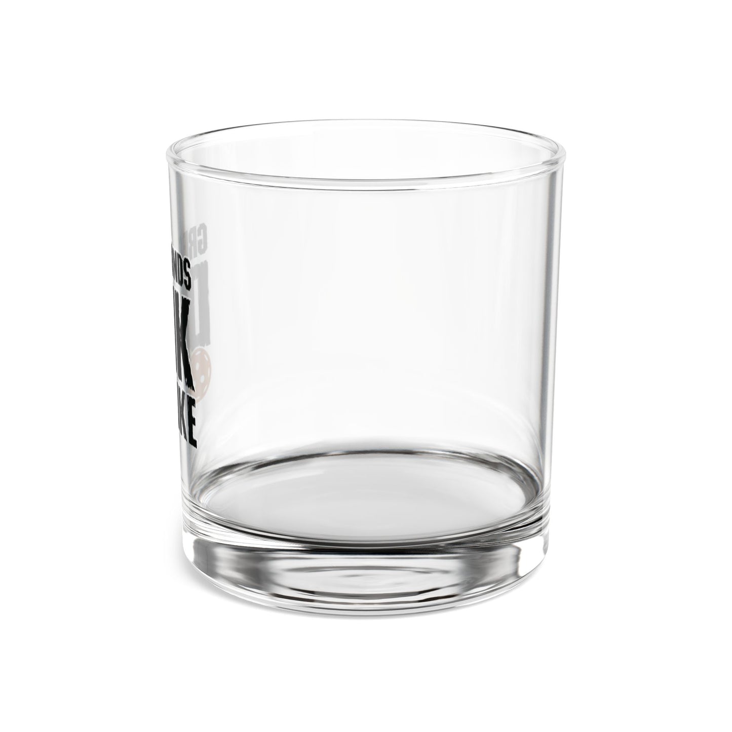 Pickleball Playful Rocks Glass - Great Mind Dink a Like