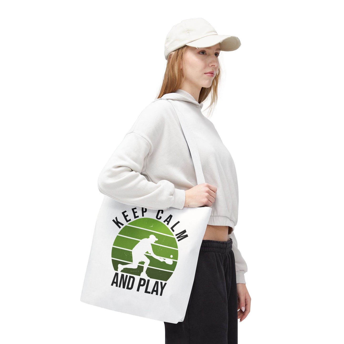 Pickleball Durable Tote Bag - Keep Calm and Play