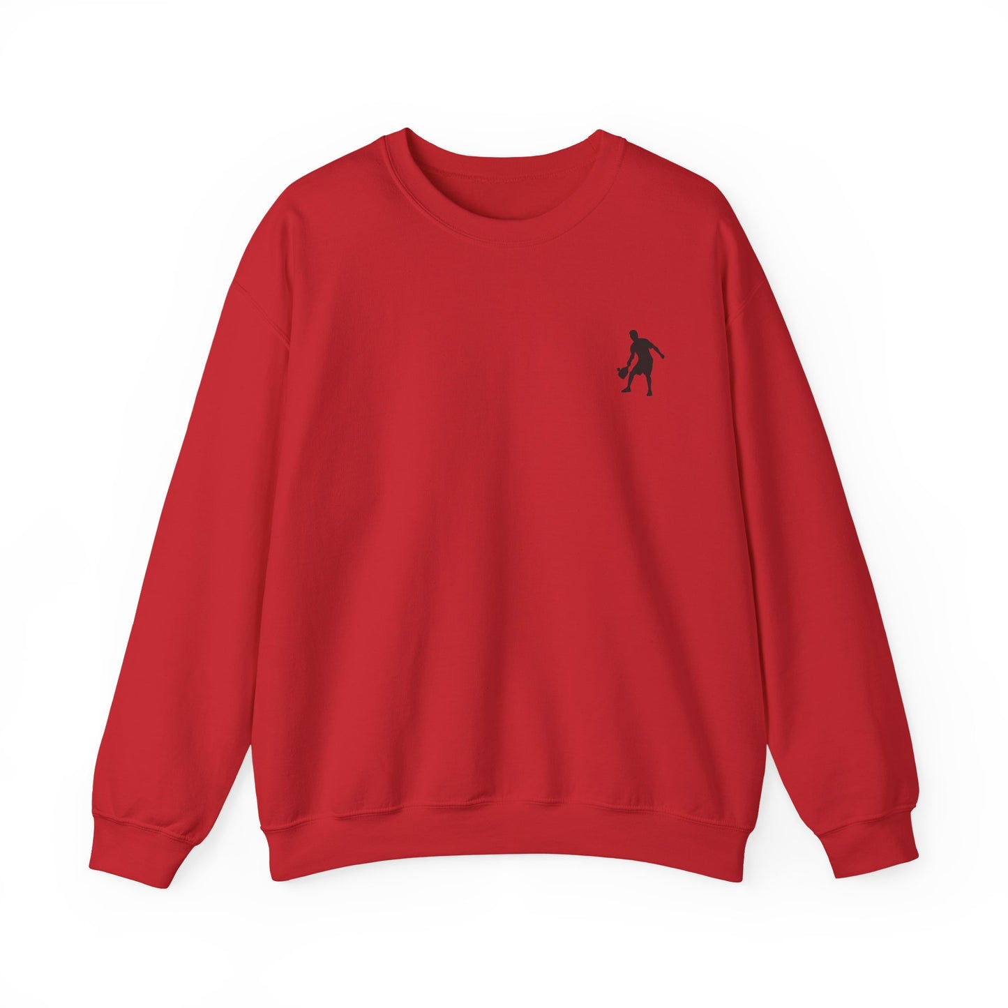 Men's Cool Pickleball Sweatshirt - Happy People Play Pickleball Red
