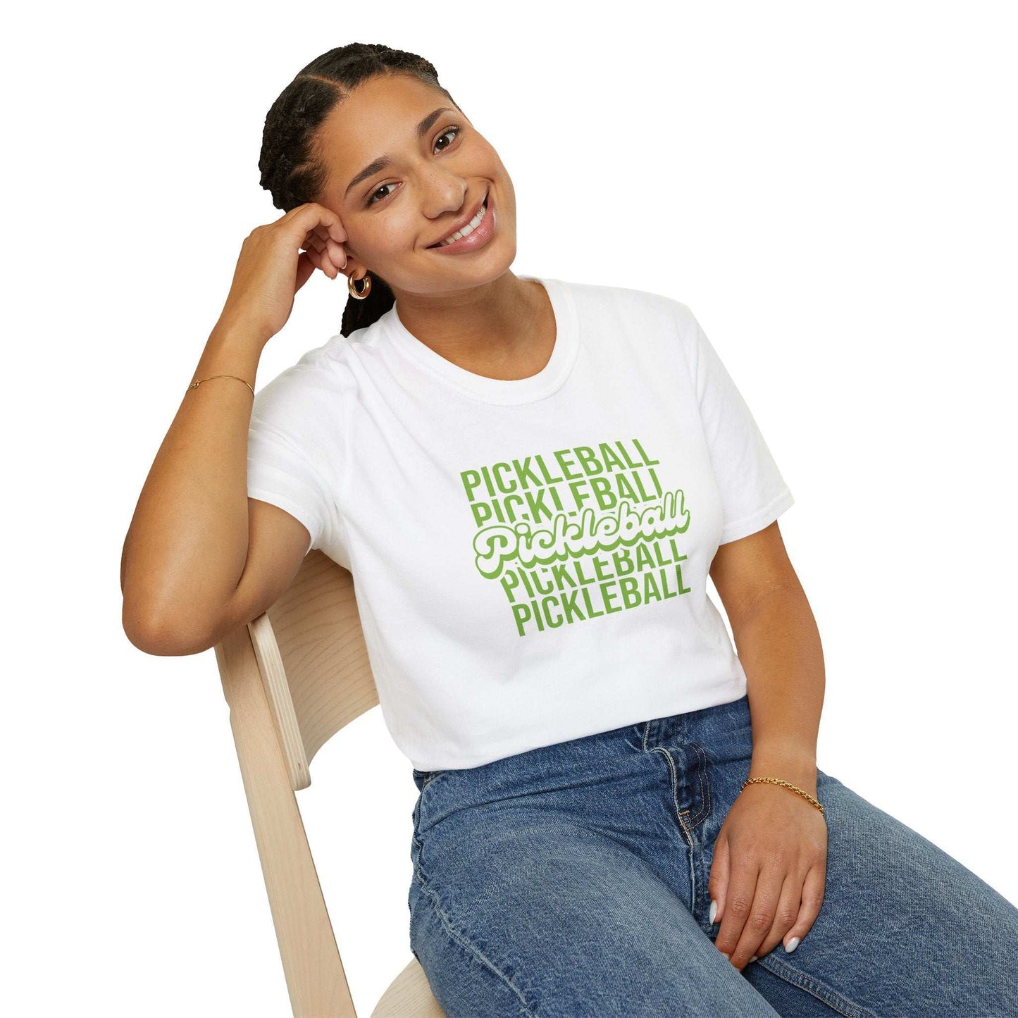 Women's Fun Pickleball T-shirt - Pickleball Repeat