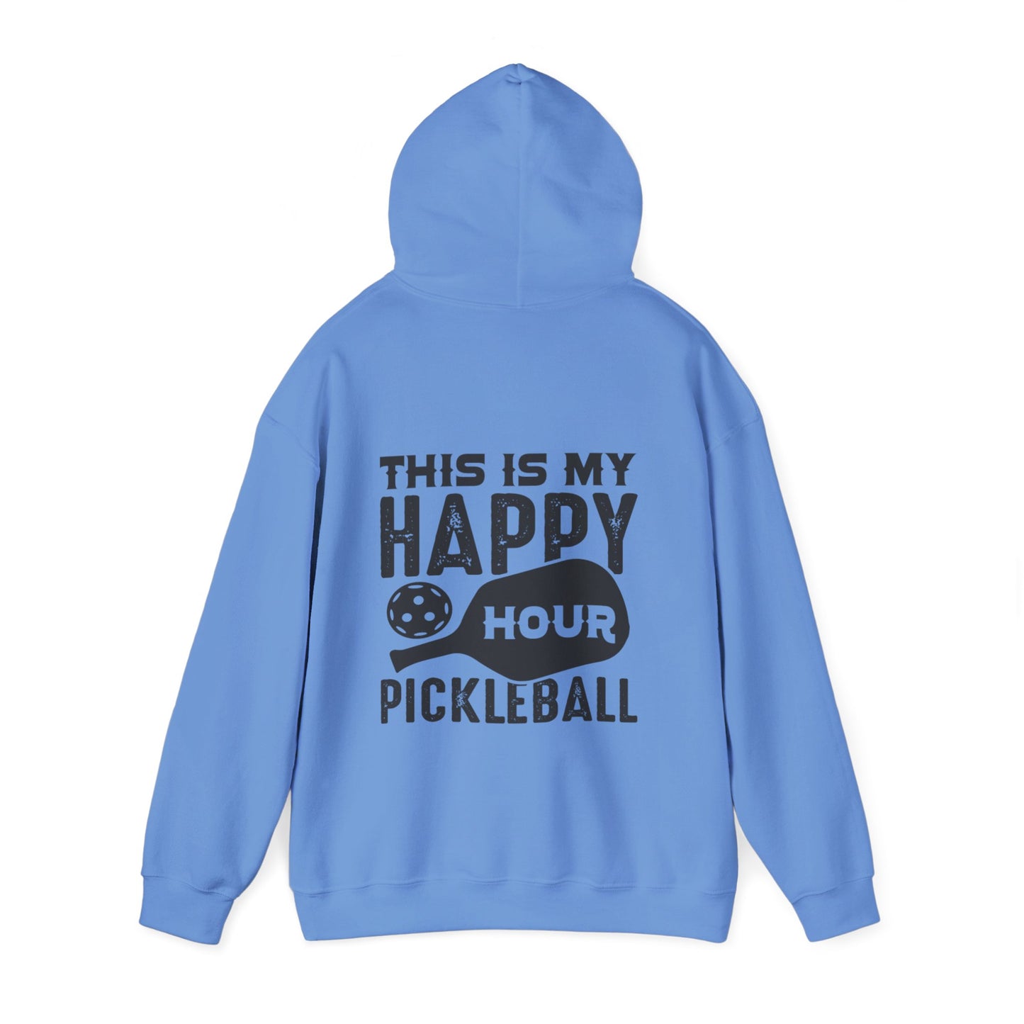Men's Soft Pickleball Hoodie - This Is My Happy Hour Pickleball
