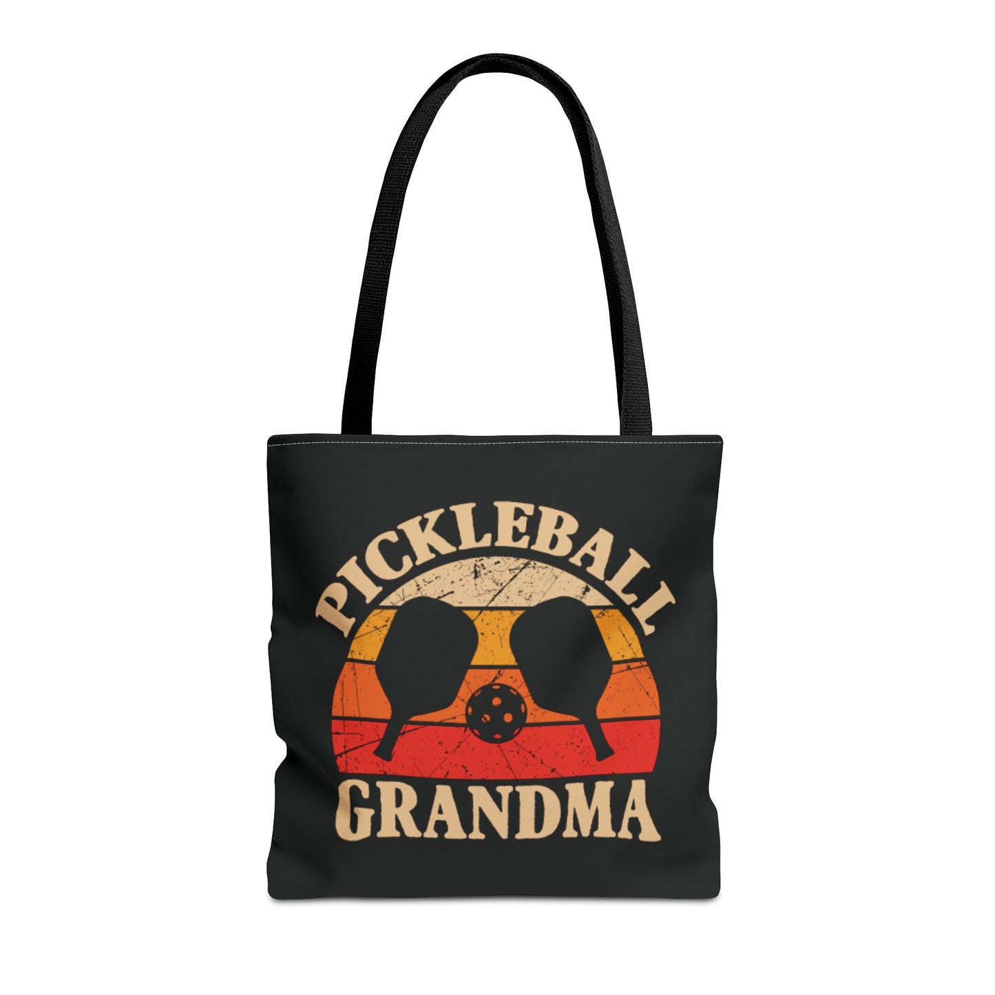 Pickleball Cool Tote Bag - Pickleball Grandma Black