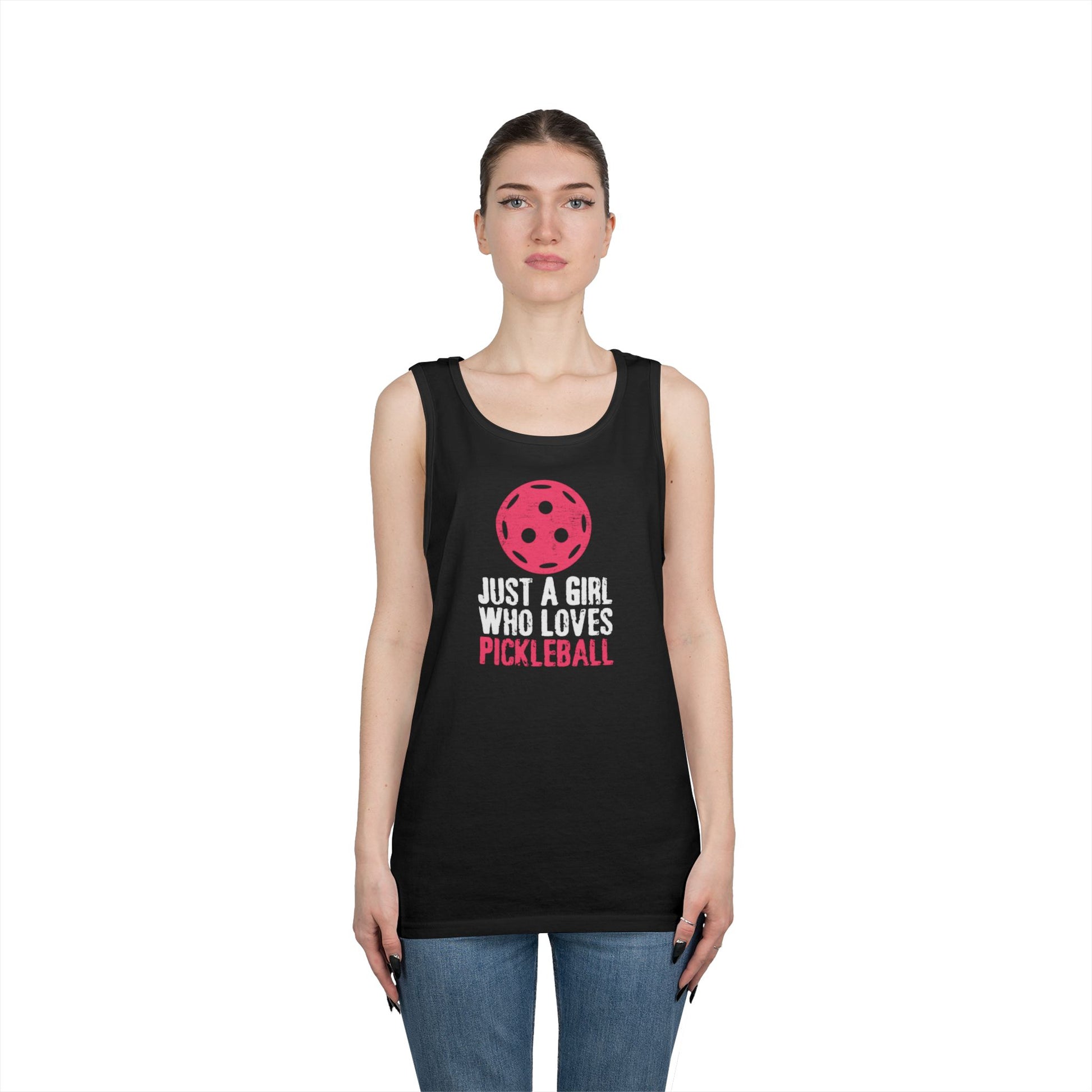 Women's Cute Pickleball Tank Top - Just A Girl Who Loves Pickleball