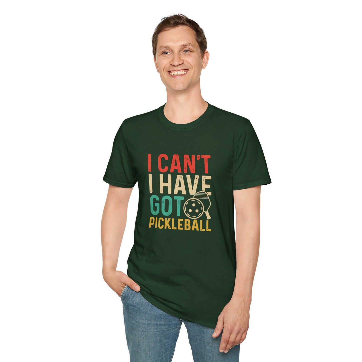 Men's Playful Pickleball T-shirt - I Can't, I Have Got Pickleball