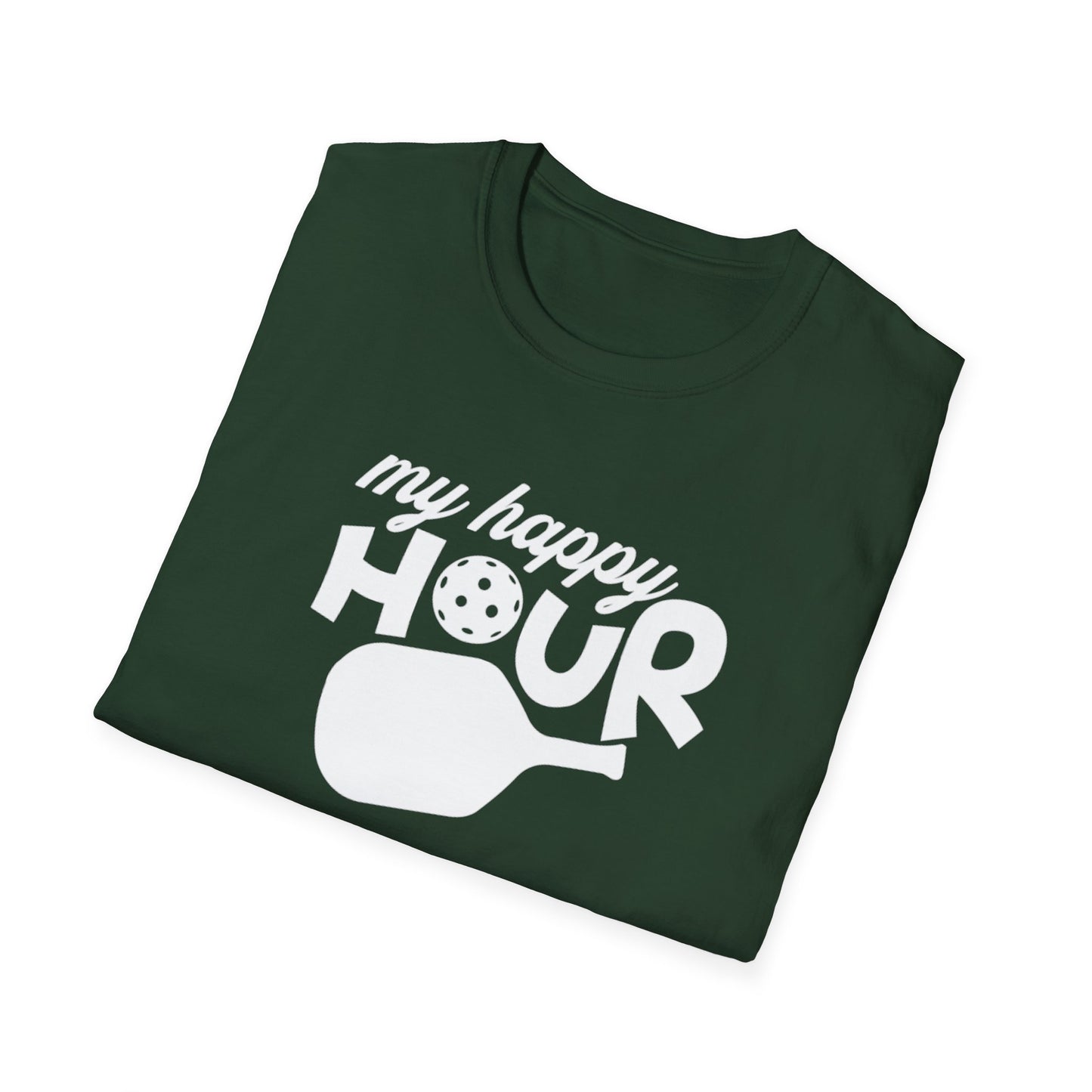 Men's Soft Pickleball T-shirt - My Happy Hour