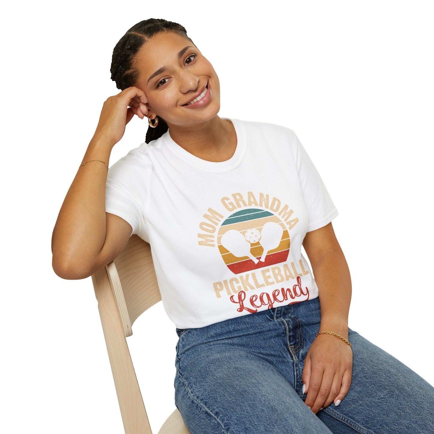 Women's Funny Pickleball T-Shirt - Mom Grandma Pickleball Legend