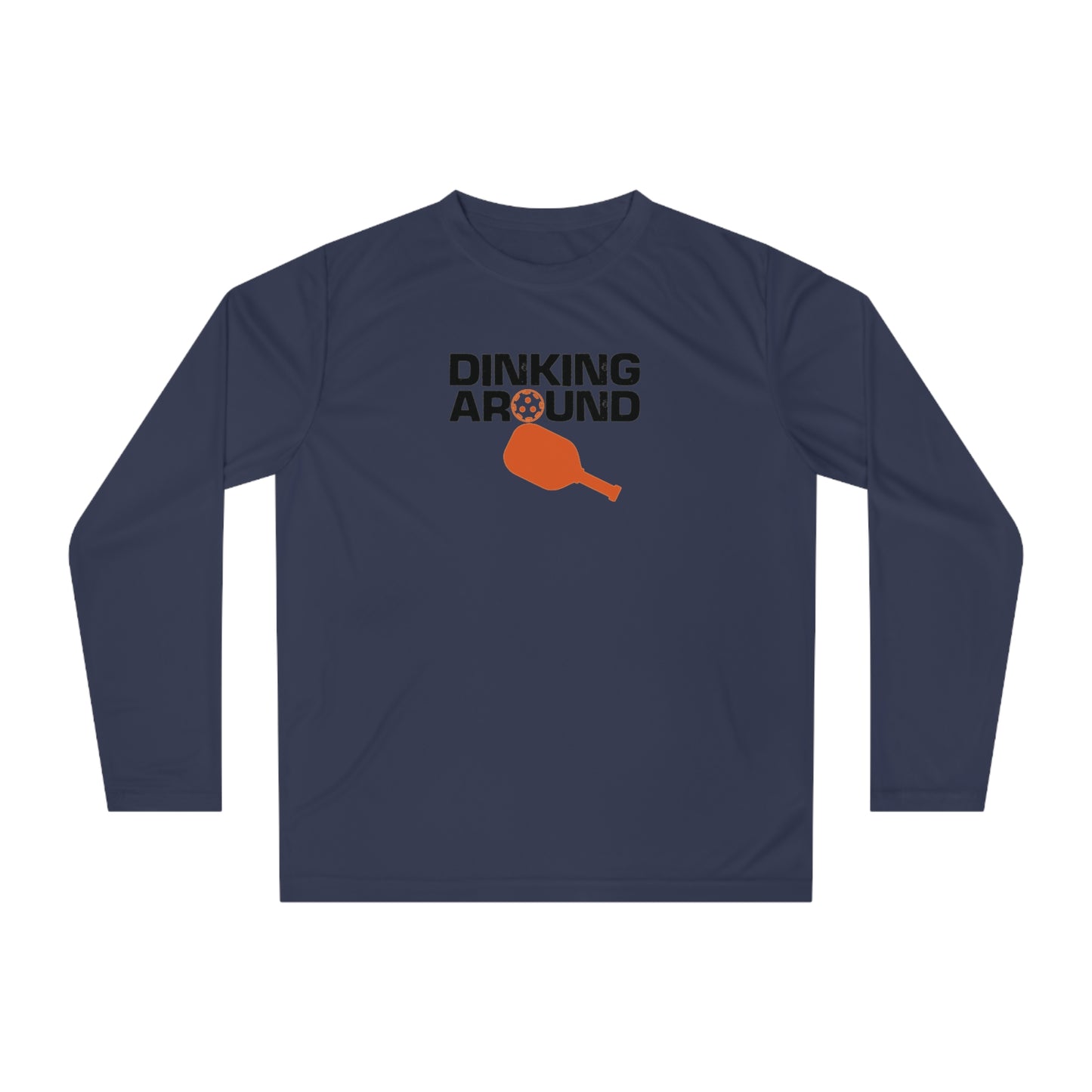Women's Energetic Pickleball Long Sleeves top - Dinking Around Navy