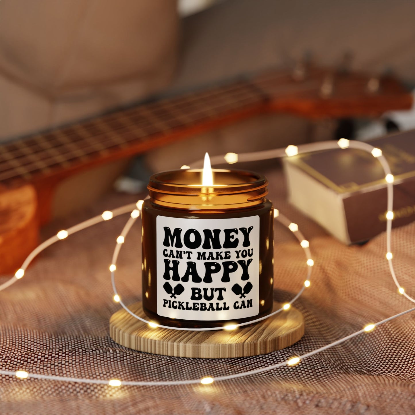 Pickleball Candle - Money Can't Make You Happy but Pickleball Can