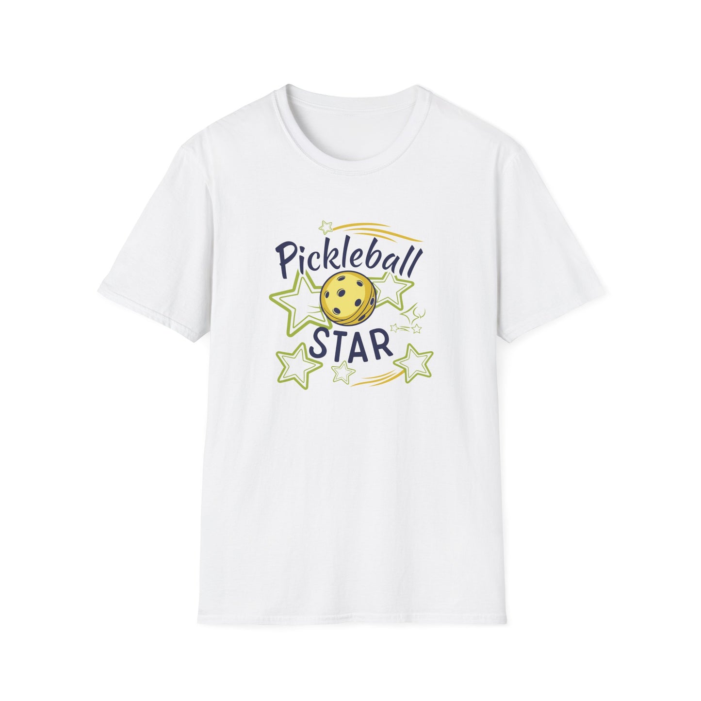 Women's Delightful Pickleball T-shirt - Pickleball Star White