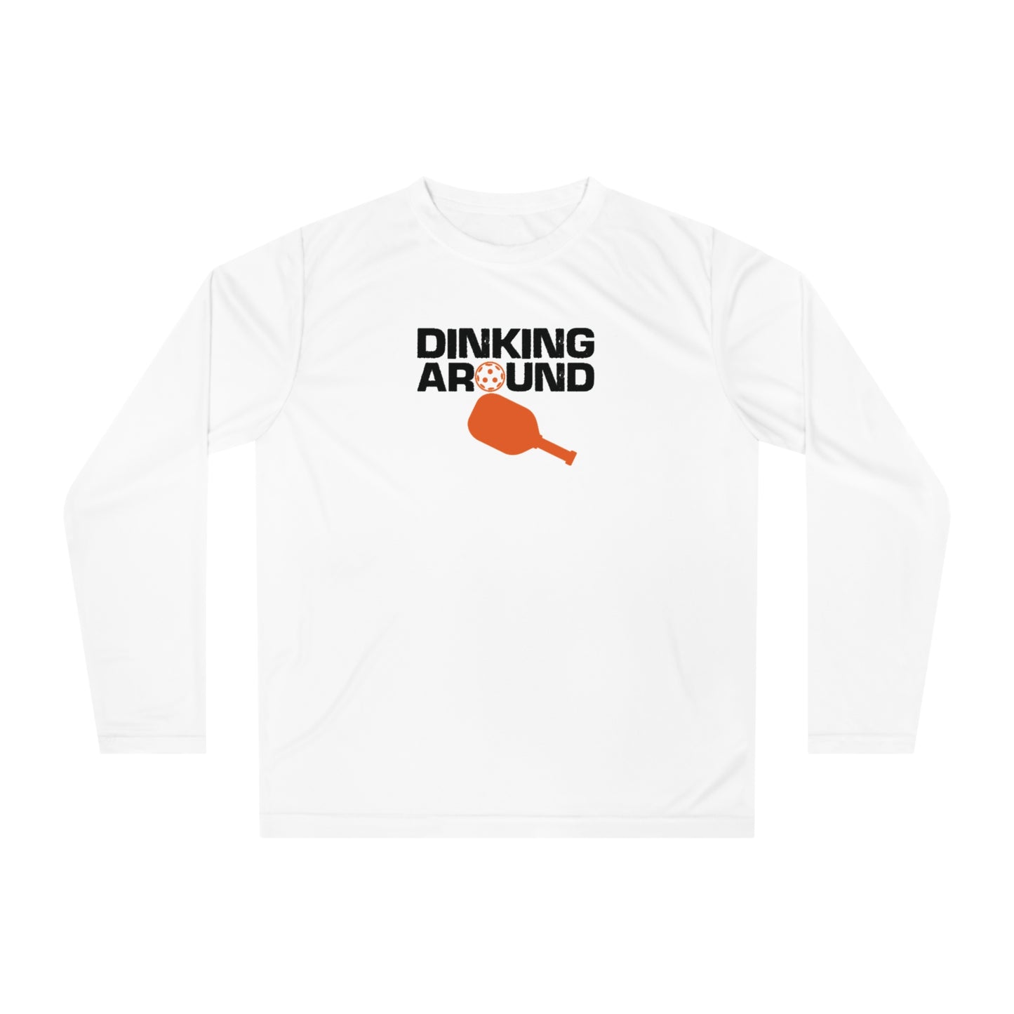 Women's Energetic Pickleball Long Sleeves top - Dinking Around White