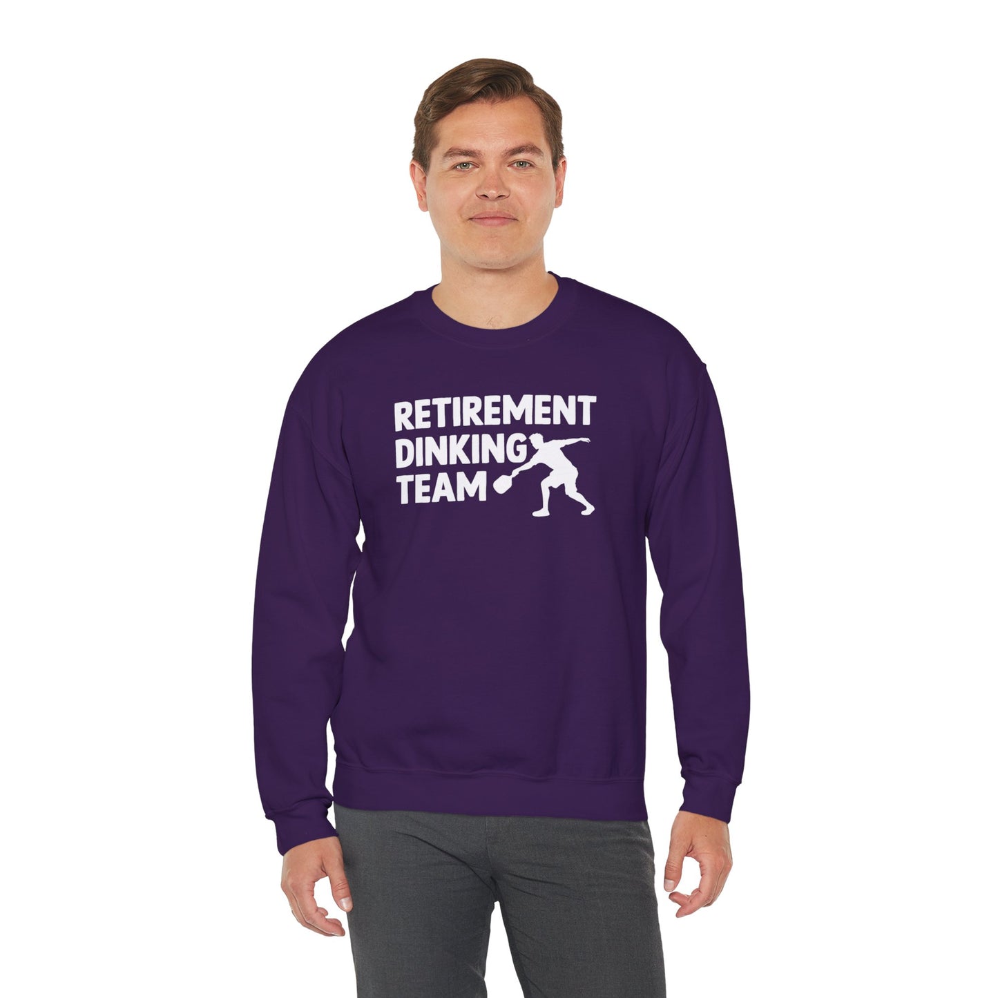 Men's Funny Pickleball Sweatshirt - Retirement Dinking Team