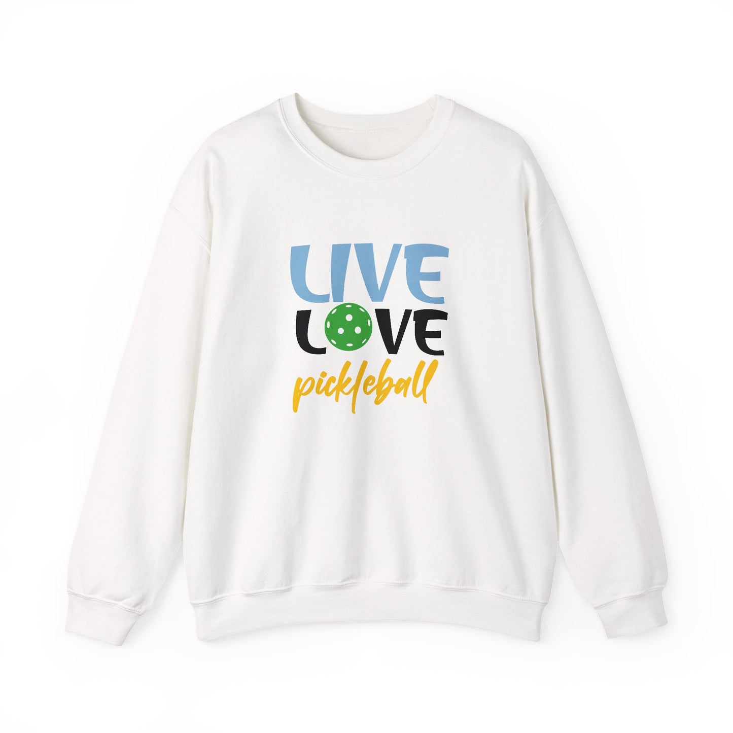 Women's Playful Pickleball Sweatshirt - Live Love Pickleball S