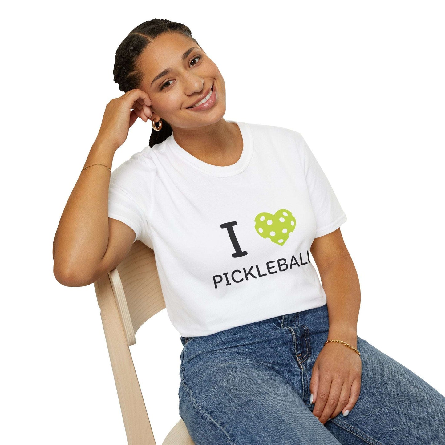 Women's Funny Pickleball T-Shirt - Heart
