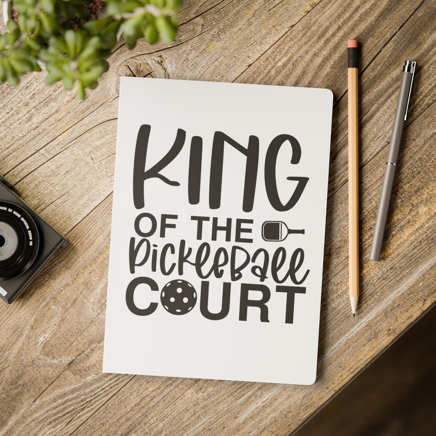 Pickleball Fun Journal - King of the Pickleball Court