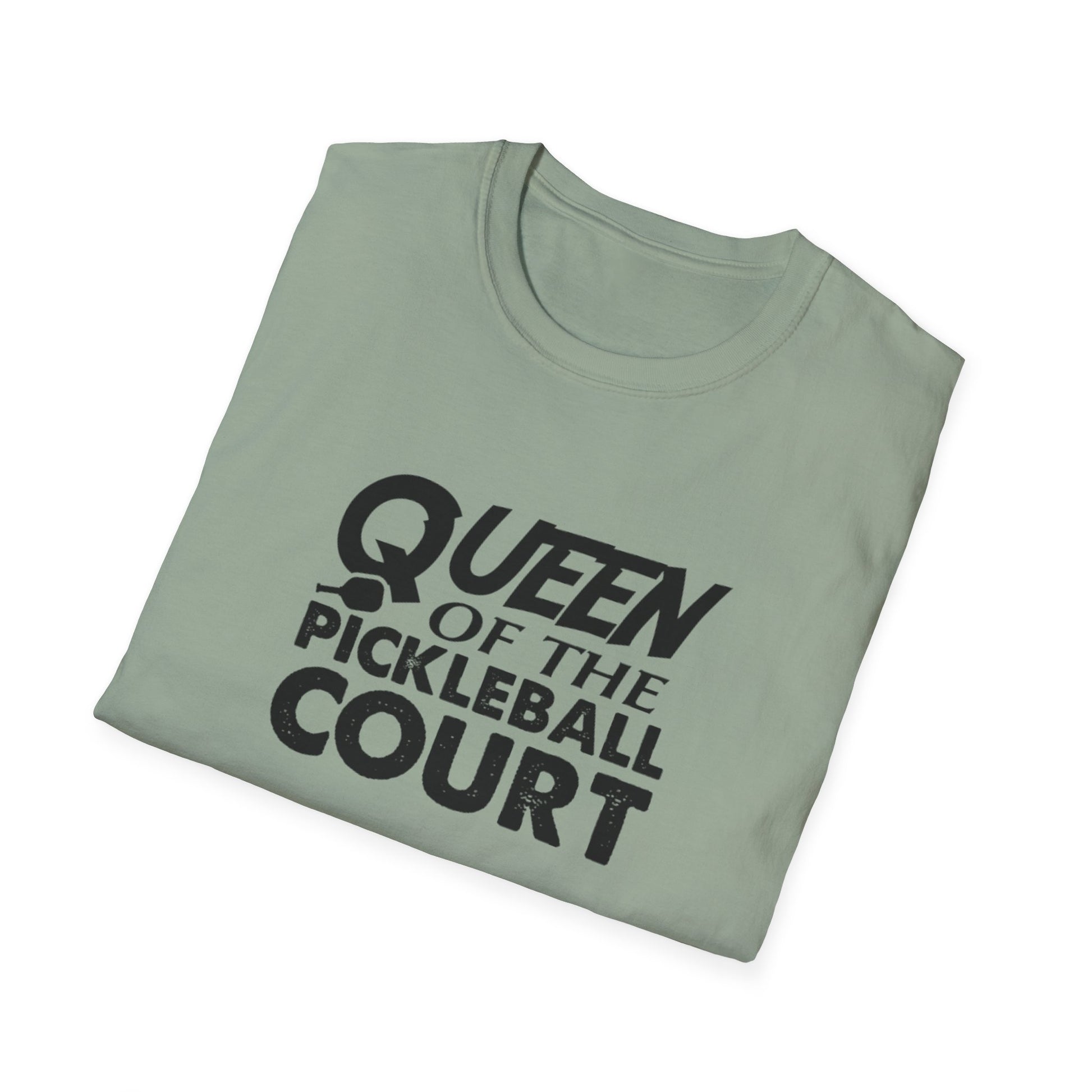 Women's Charming Pickleball T-shirt - Queen of the Pickleball Court