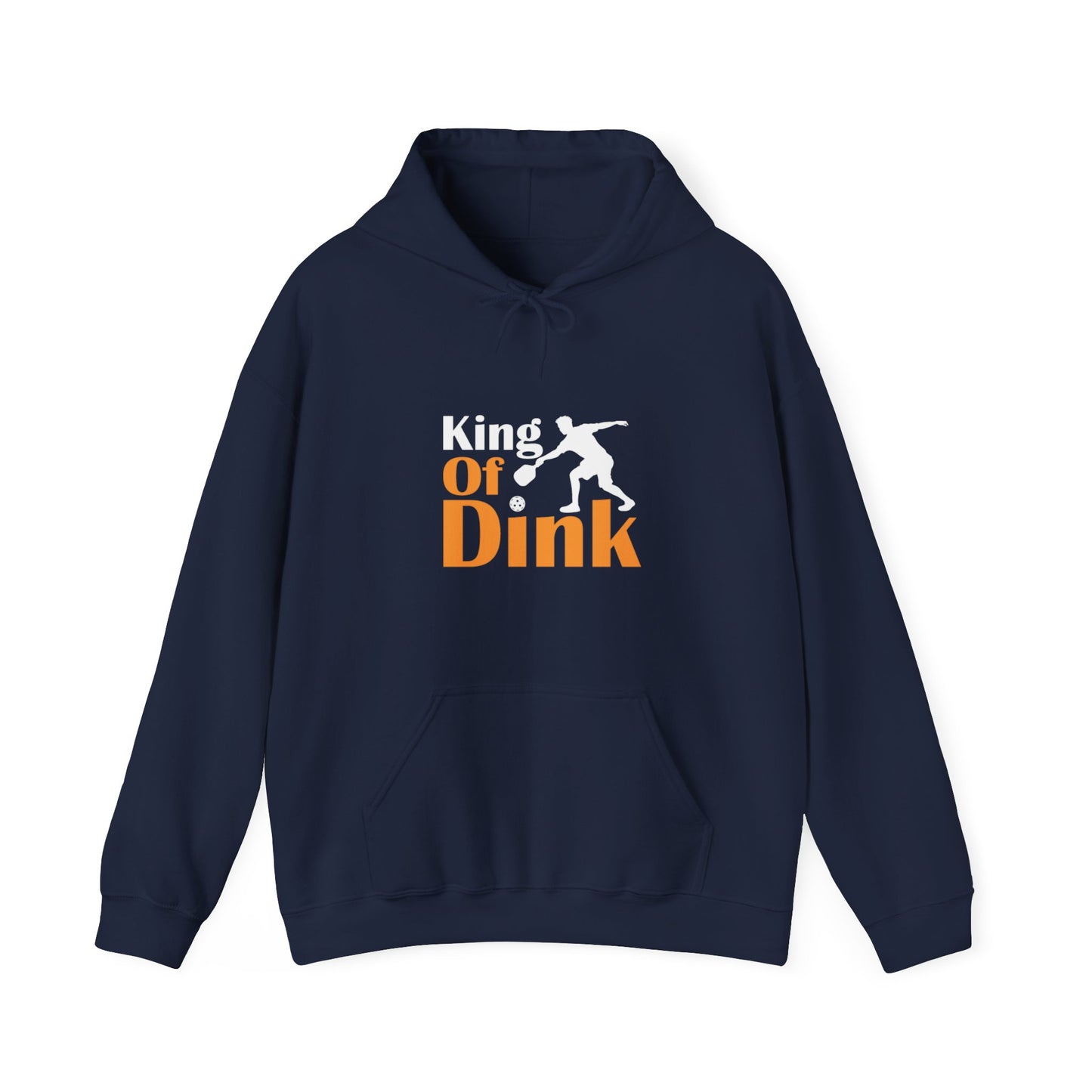 Men's Funny Pickleball Hoodie - King of Dink Navy