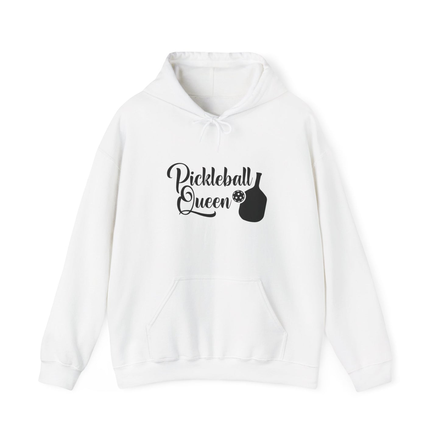 Women's Comfy Pickleball Hoodie - Pickleball Queen White