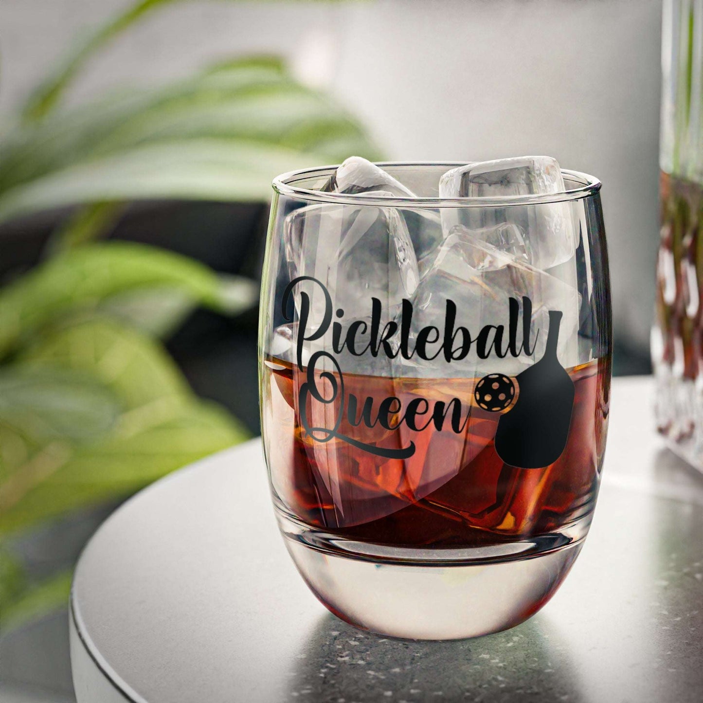 Pickleball Stylish Whiskey Glass - Pickleball Queen