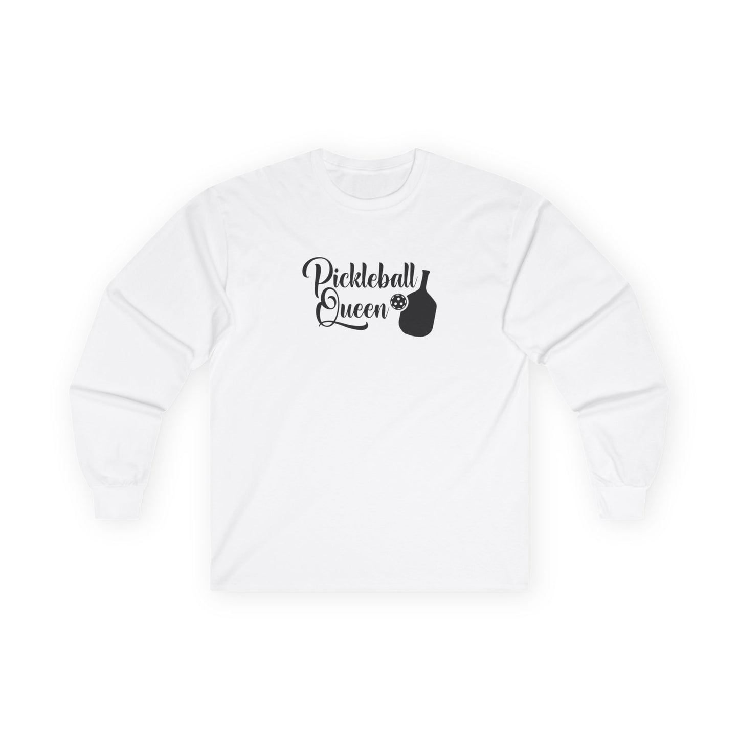 Women's Durable Pickleball Long Sleeves top - Pickleball Queen White
