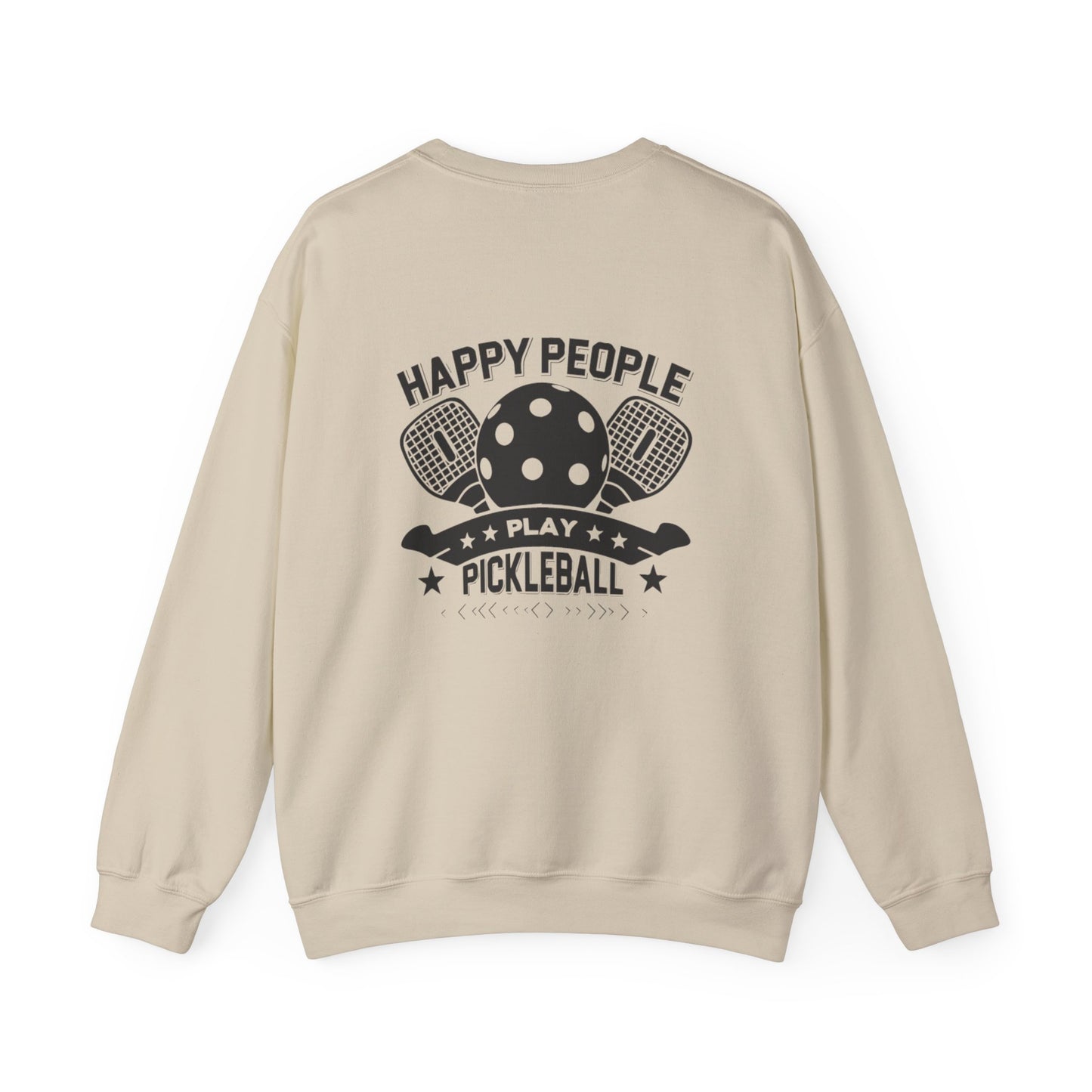 Men's Cool Pickleball Sweatshirt - Happy People Play Pickleball