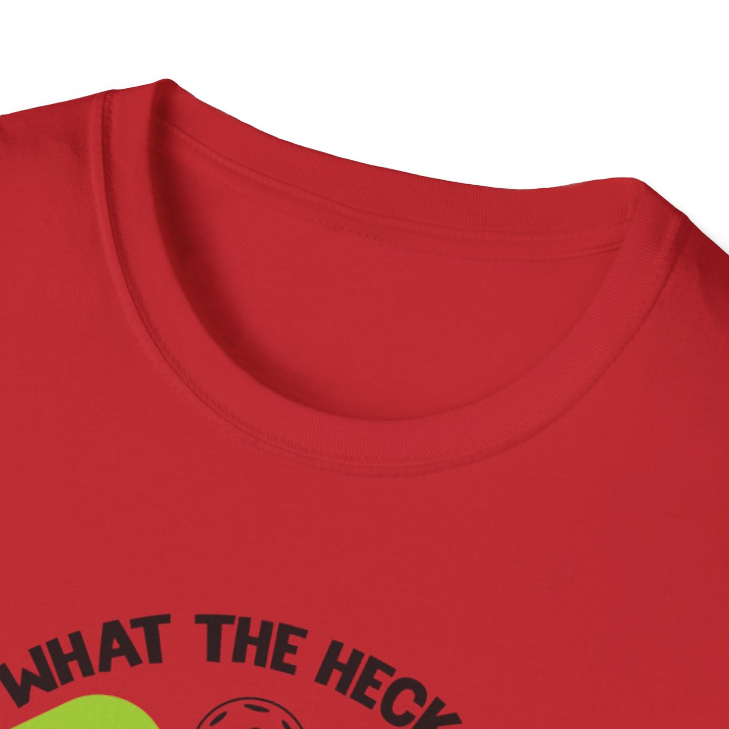 Men's Funny Pickleball T-shirt - What the Heck Is Pickleball?