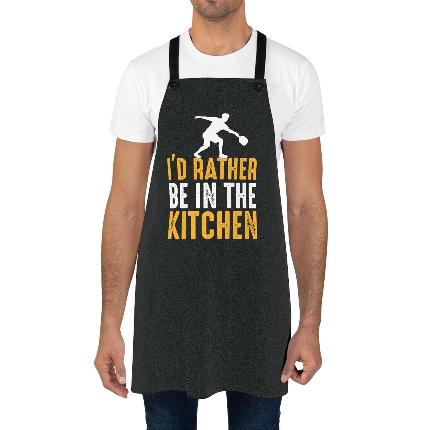 Funny Pickleball Apron - I'd rather be in the Kitchen