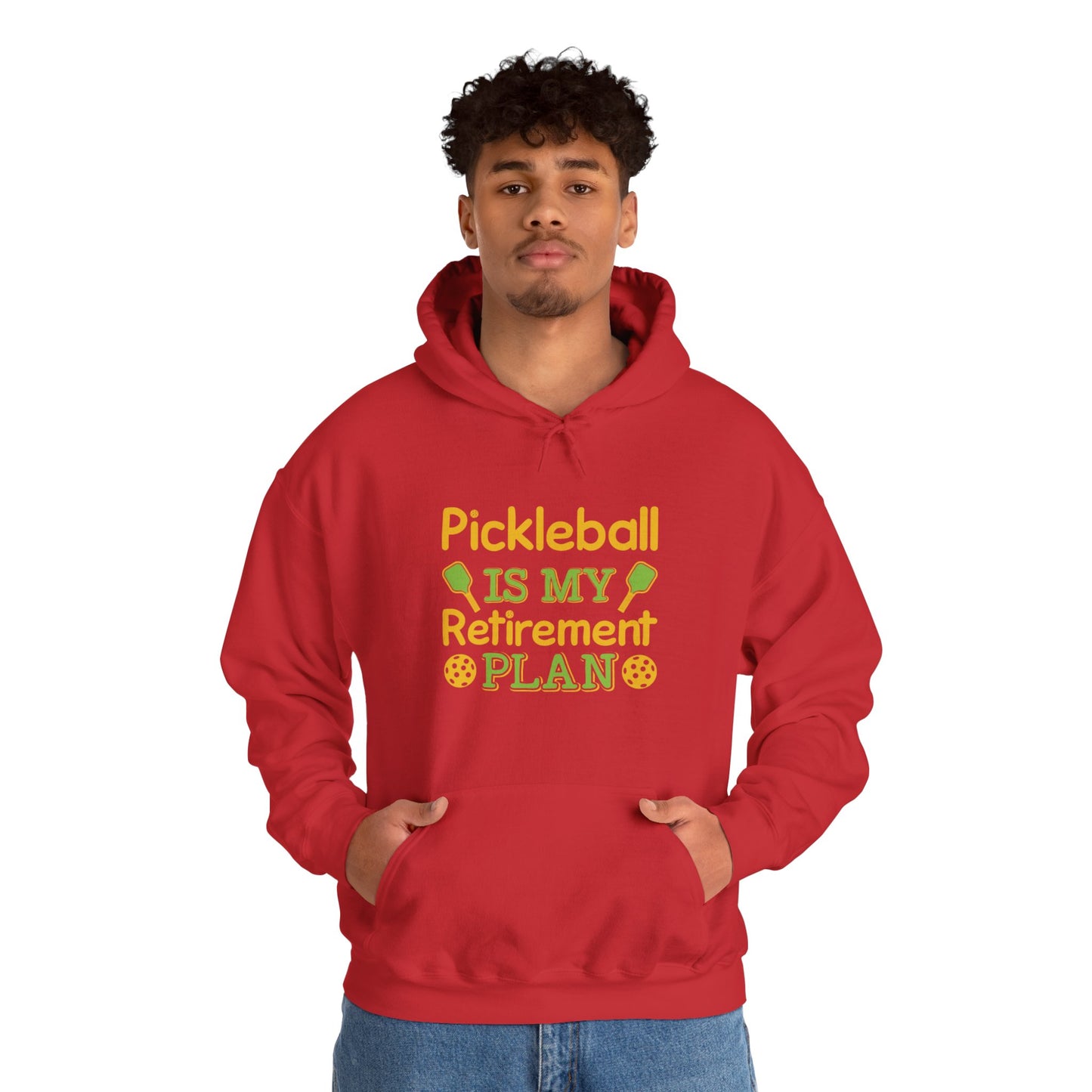 Men's Durable Pickleball Hoodie - Pickleball Is My Retirement Plan