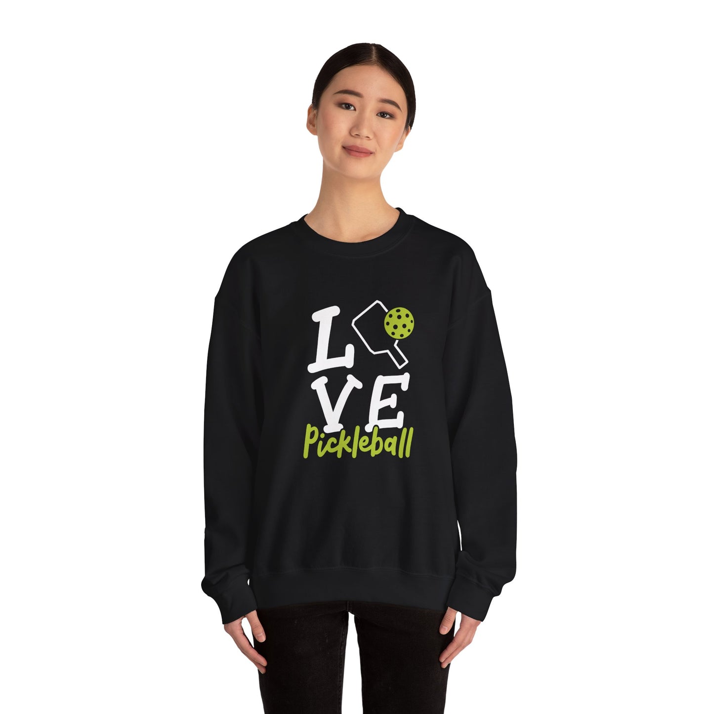 Women's Durable Pickleball Sweatshirt - Love Pickleball