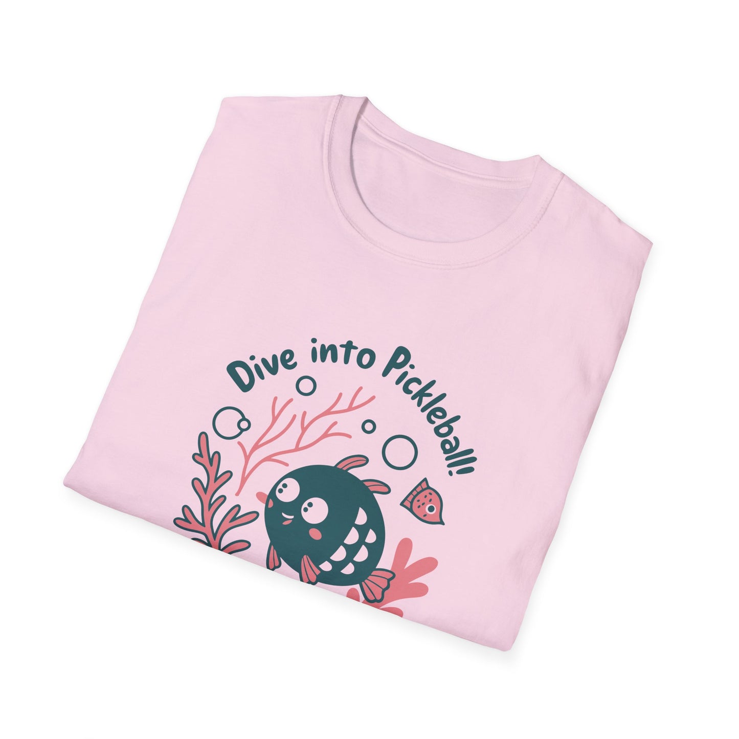 Women's Witty Pickleball T-shirt - Dive into Pickleball