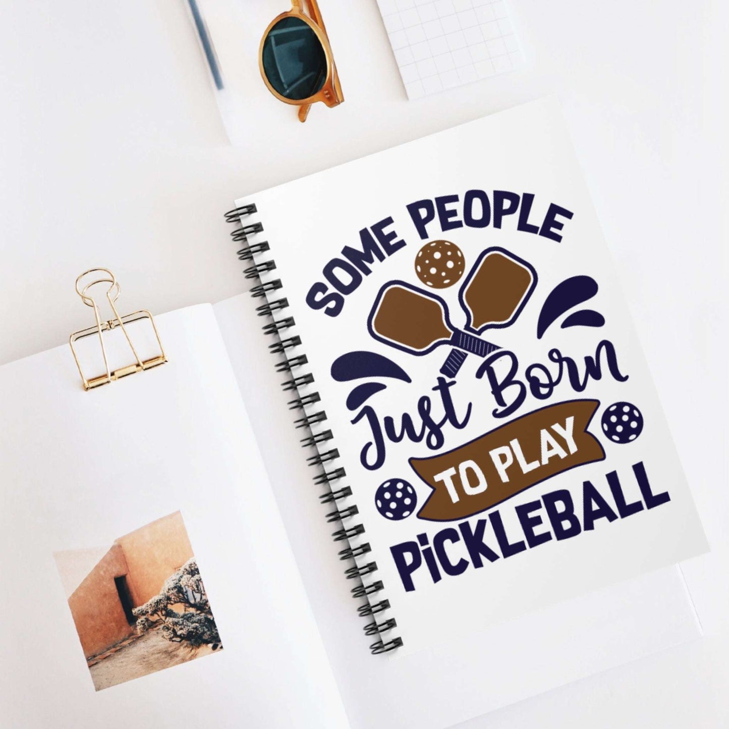 Pickleball Durable Notebook - Some People Just Born to Play Pickleball