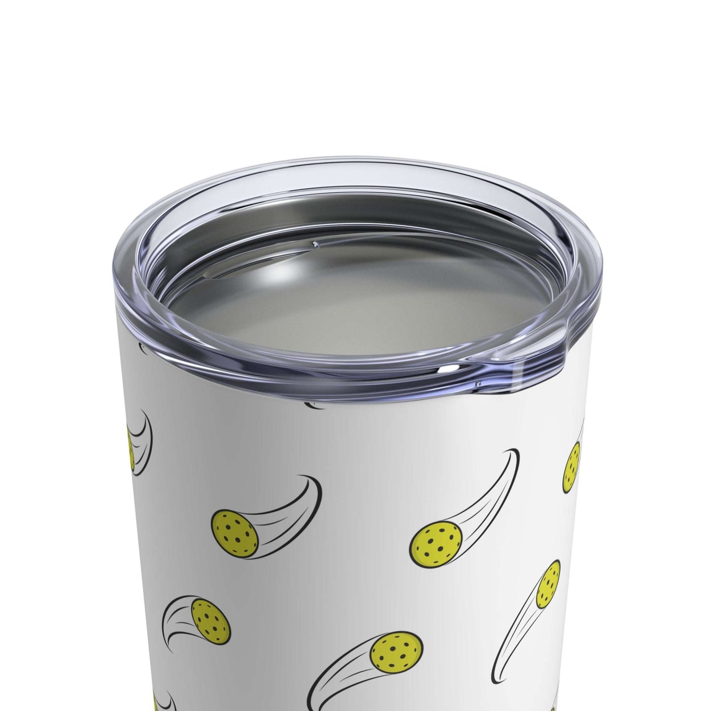 Pickleball Cute Tumbler - Yellow Pickleball Balls