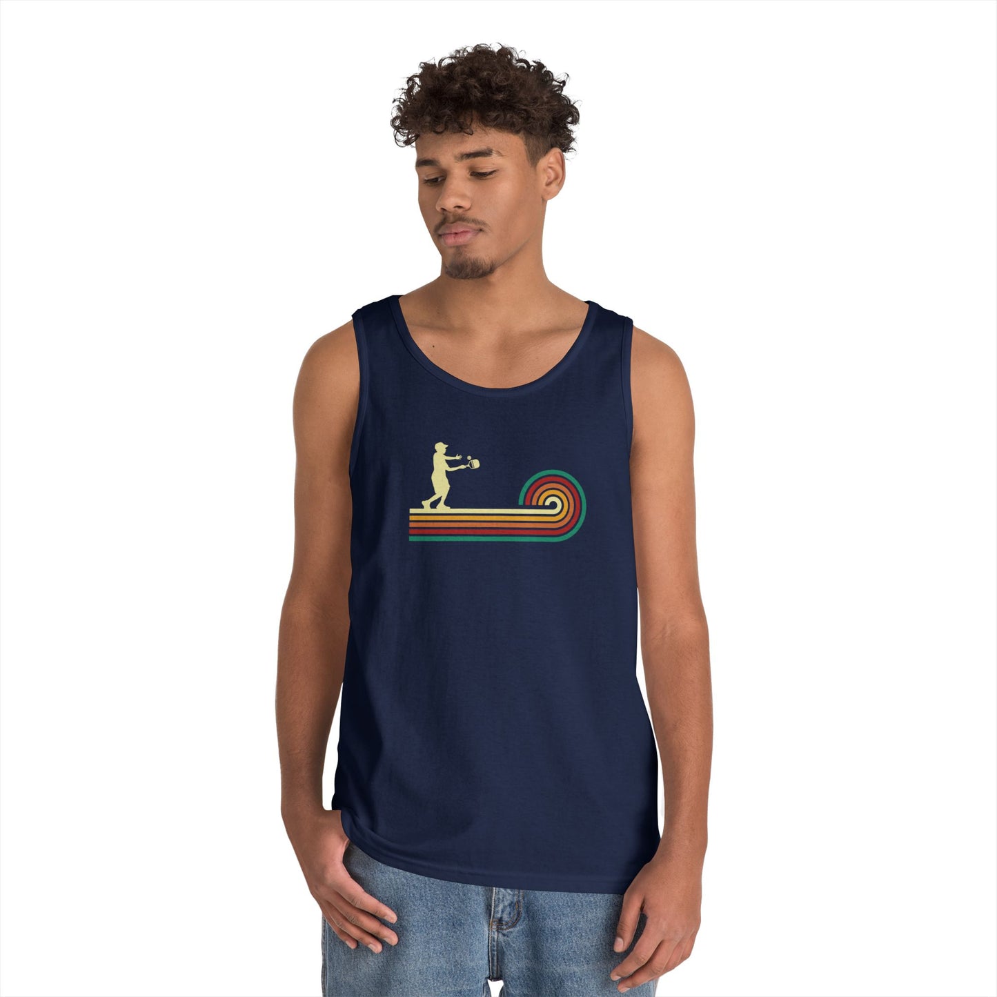Men's Unique Pickleball Tank Top - Pickleball Retro