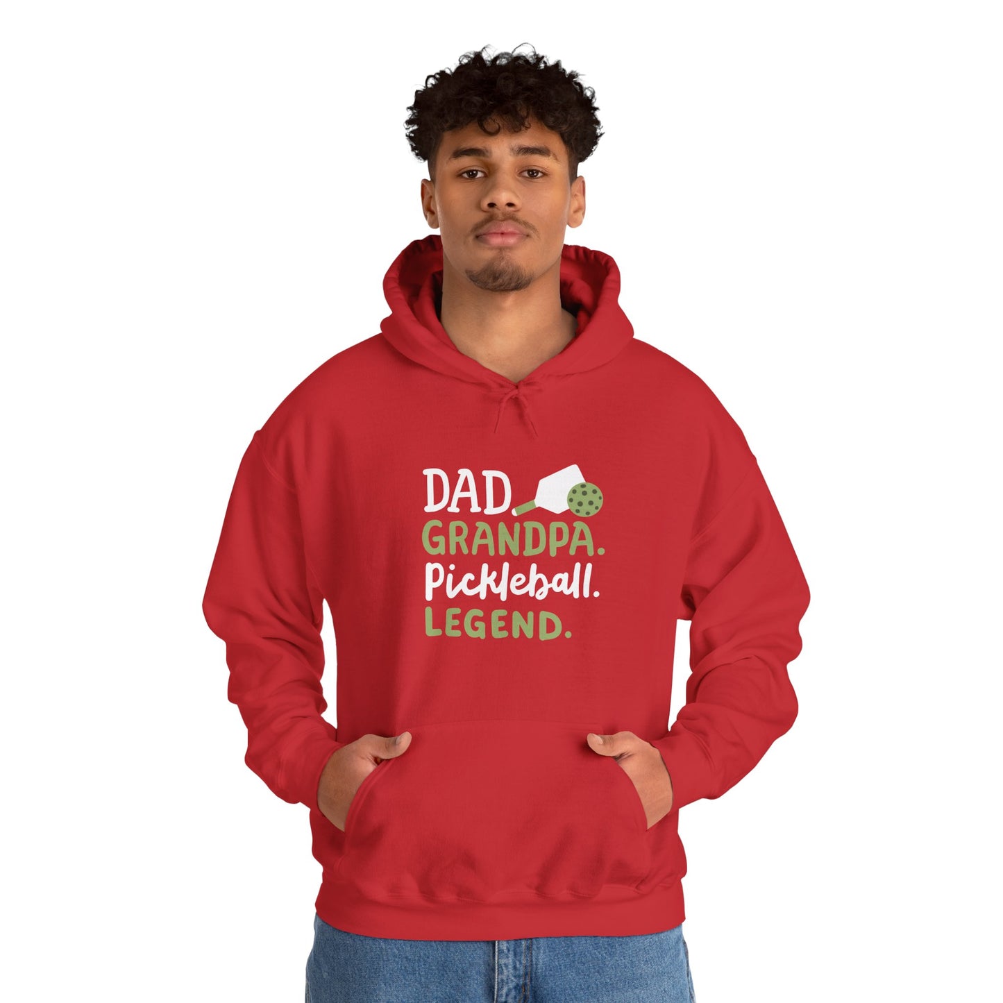 Men's Comfy Pickleball Hoodie - Dad Grandpa Pickleball Legend