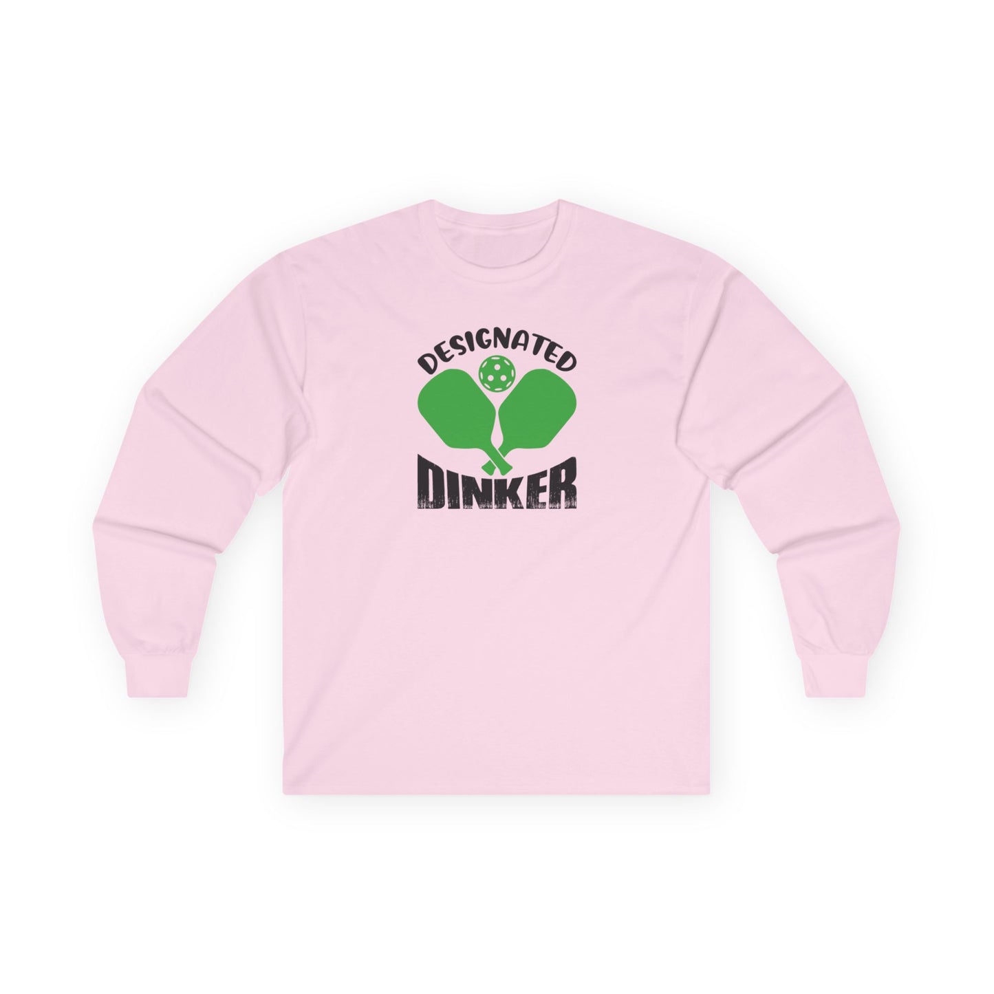 Women's Comfy Pickleball Long Sleeves top - Designated Dinker Pink