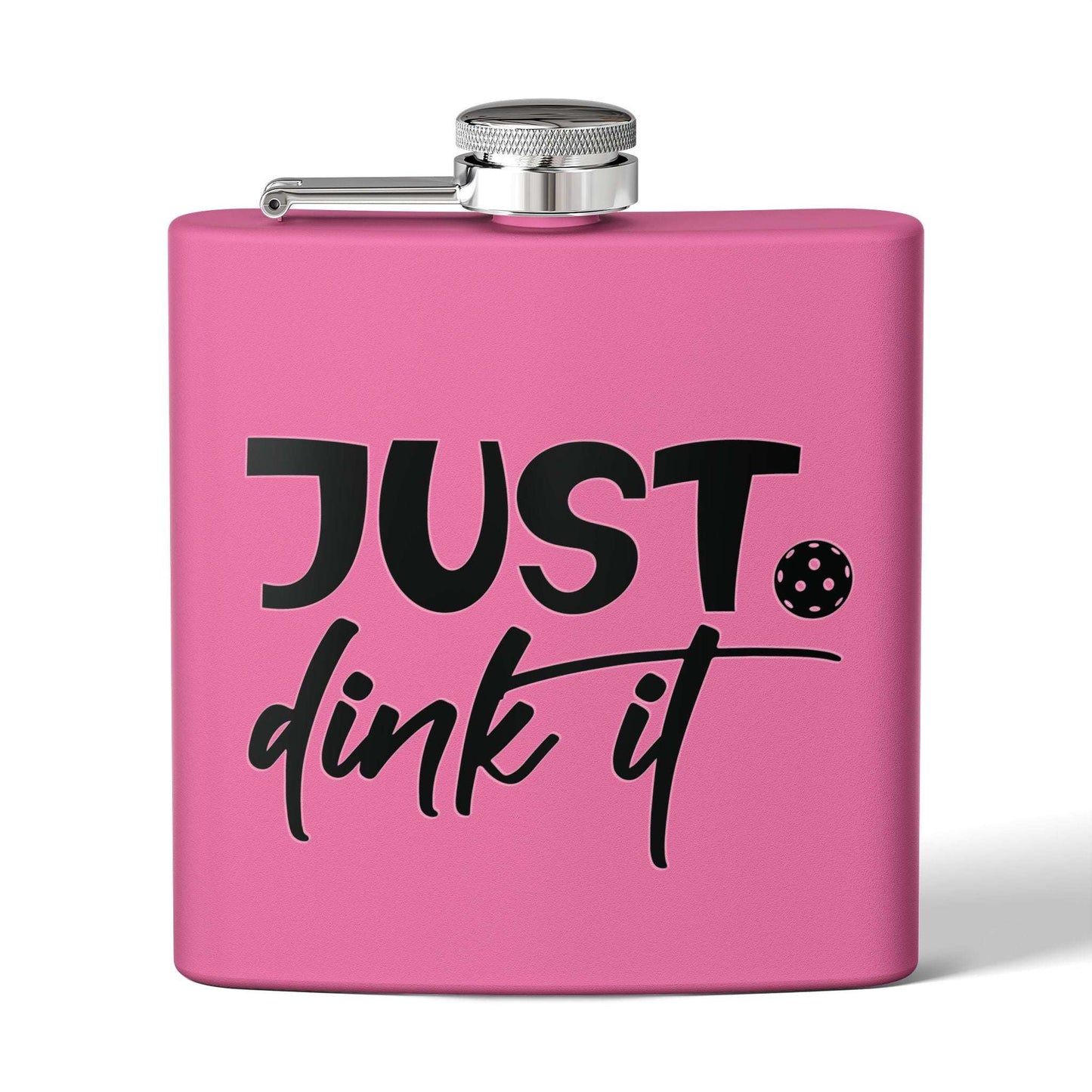 Pickleball Practical Flask - Just Dink It Pink