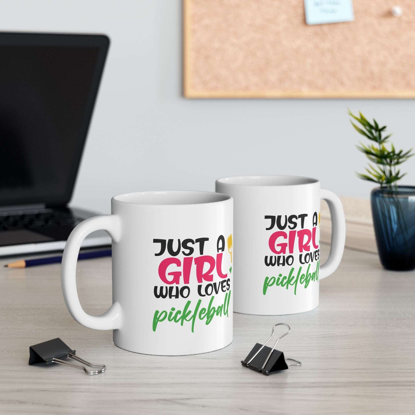 Pickleball Cute Mug - Just a girl who loves Pickleball
