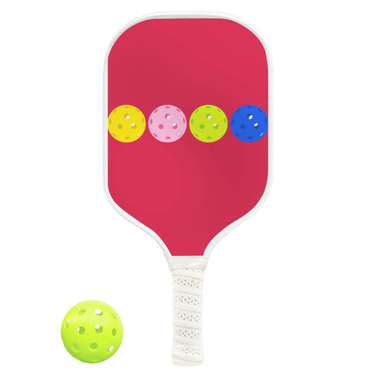 Pickleball Paddle - Balls White