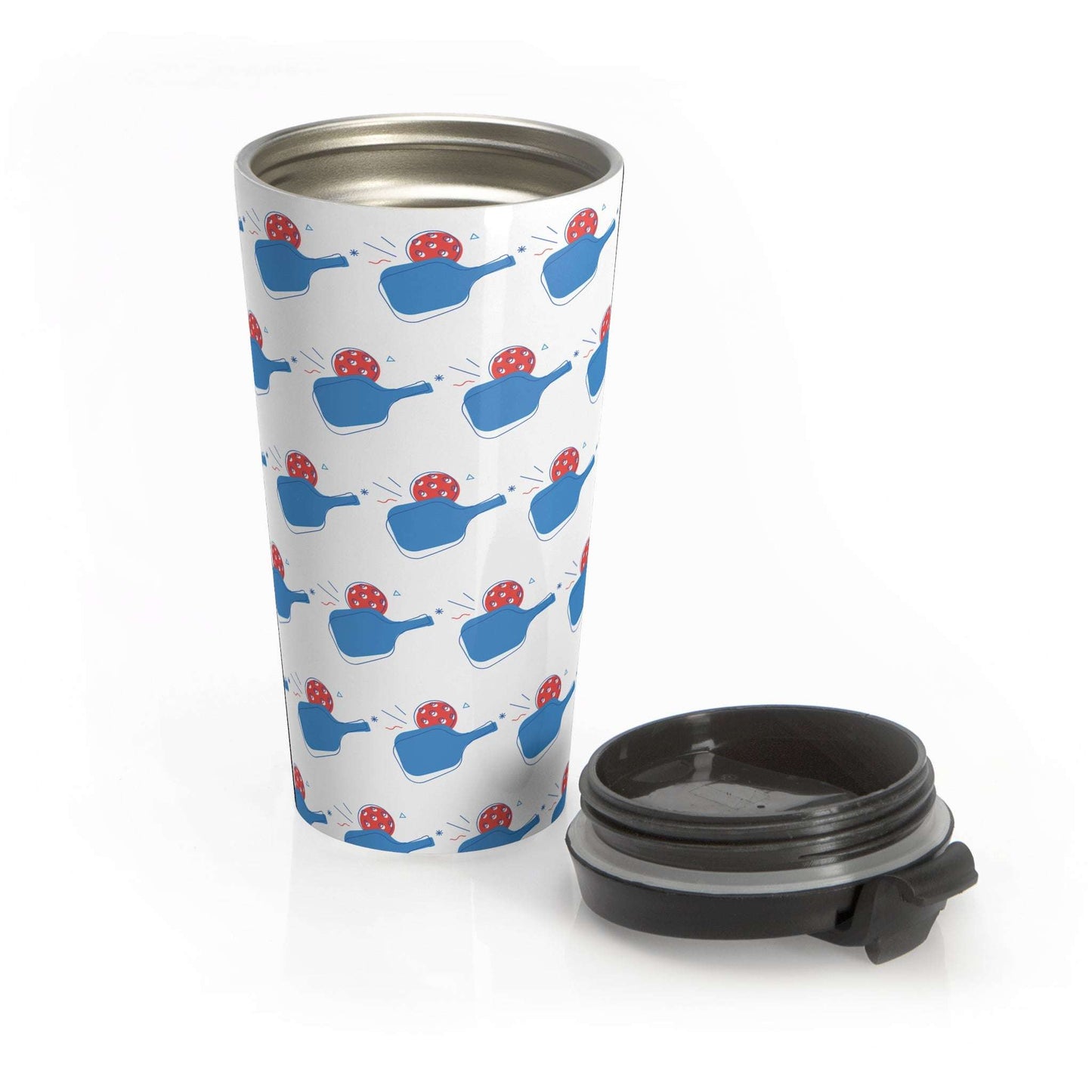 Pickleball Durable Travel Mug - Paddle and Ball