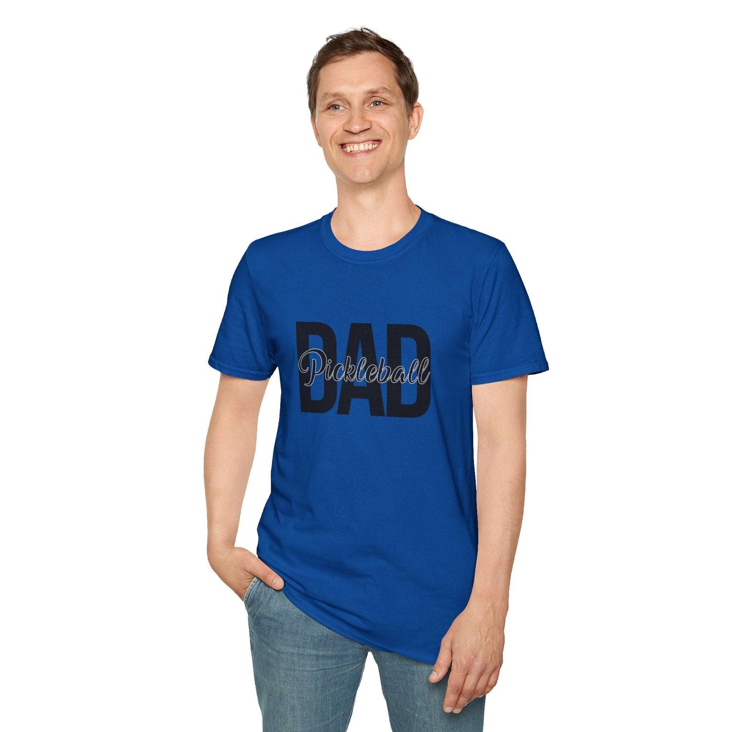 Men's Trendy Pickleball T-shirt - Pickleball Dad