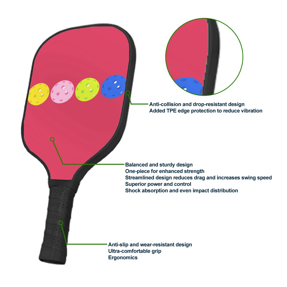 Pickleball Paddle - Balls