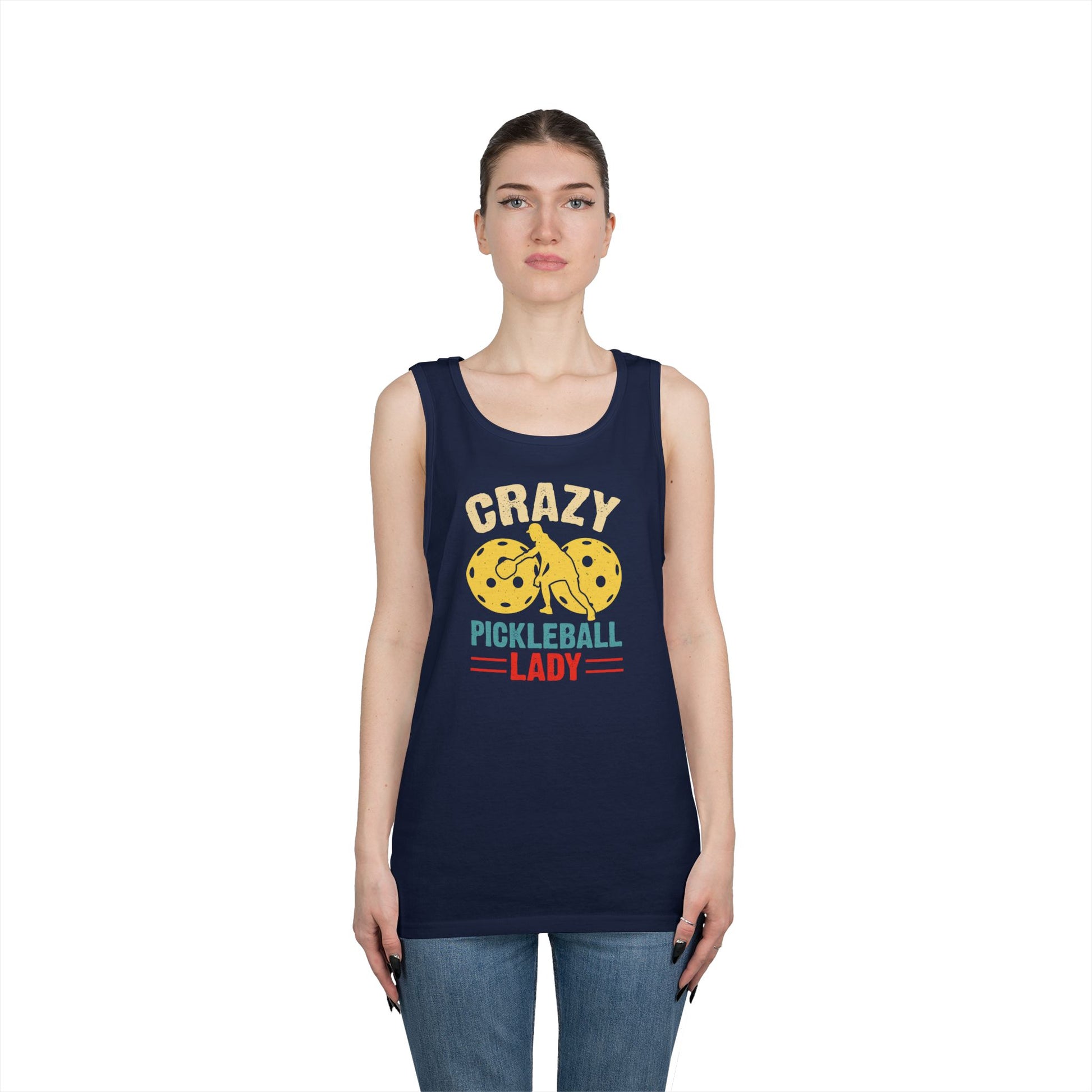 Women's Soft Pickleball Tank Top - Crazy Pickleball Lady