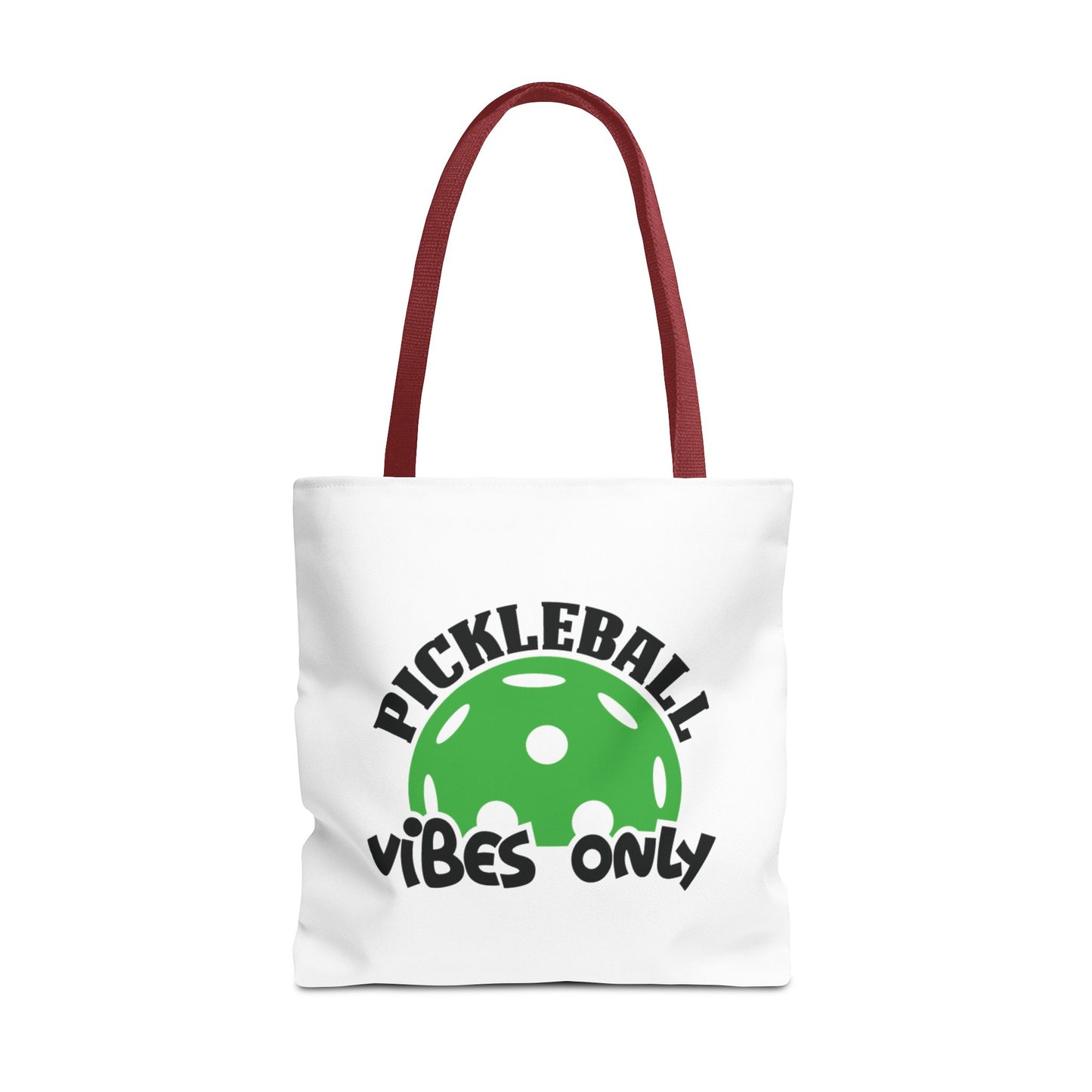 Pickleball Durable Tote Bag - Pickleball Vibes Only Red