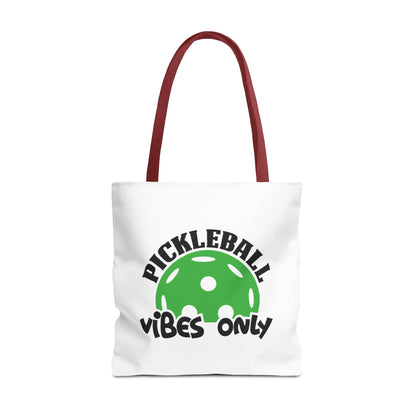 Pickleball Durable Tote Bag - Pickleball Vibes Only Red
