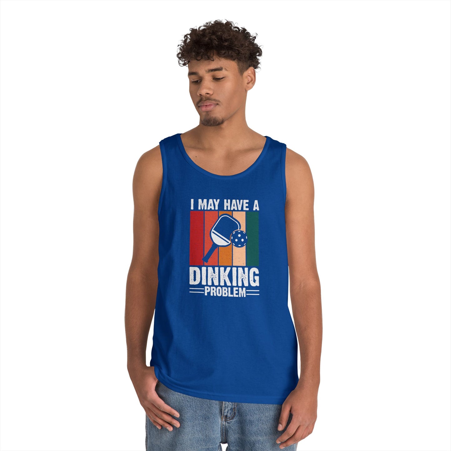 Men's Eye-Catching Pickleball Tank Top - I May Have a Dinking Problem