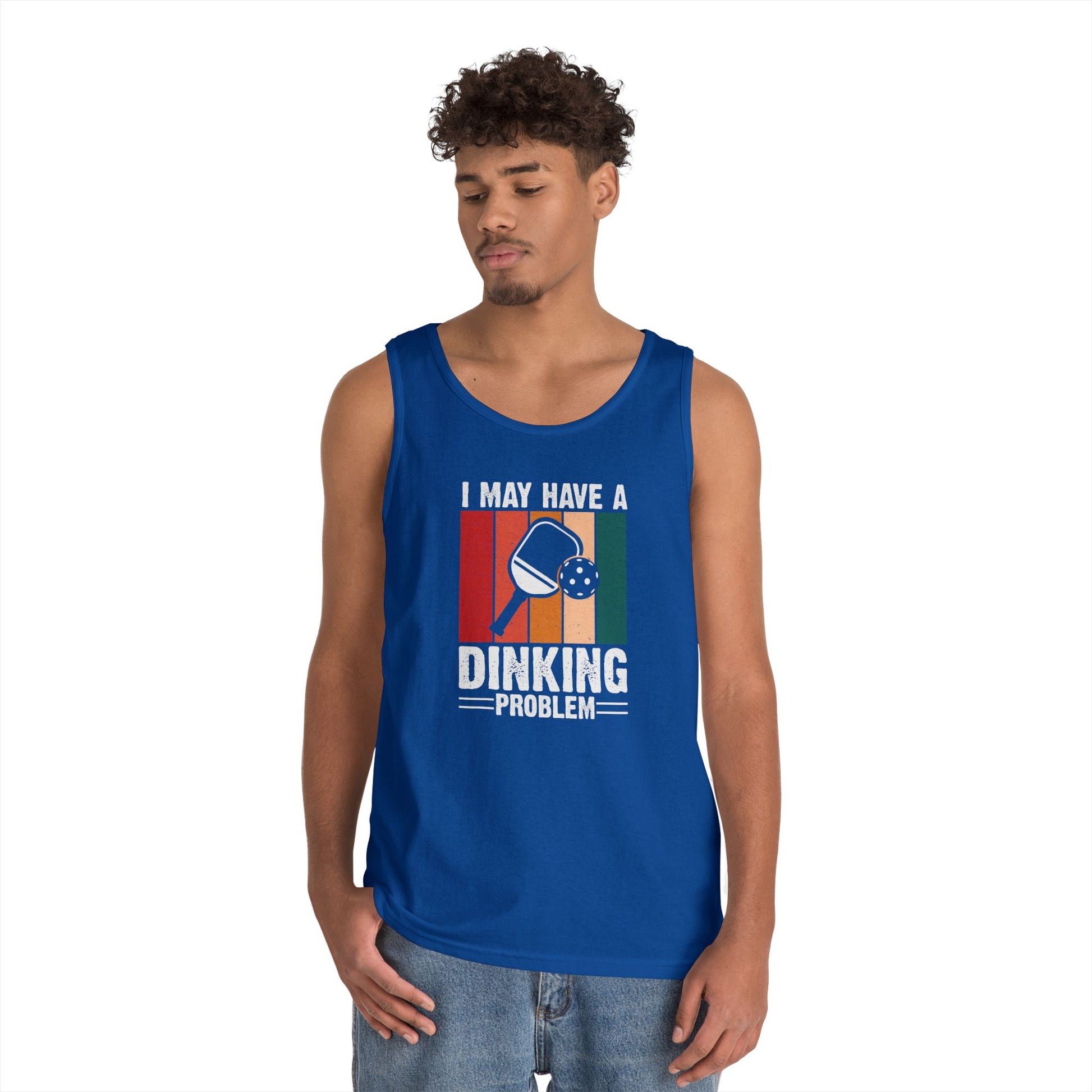 Men's Eye-Catching Pickleball Tank Top - I May Have a Dinking Problem