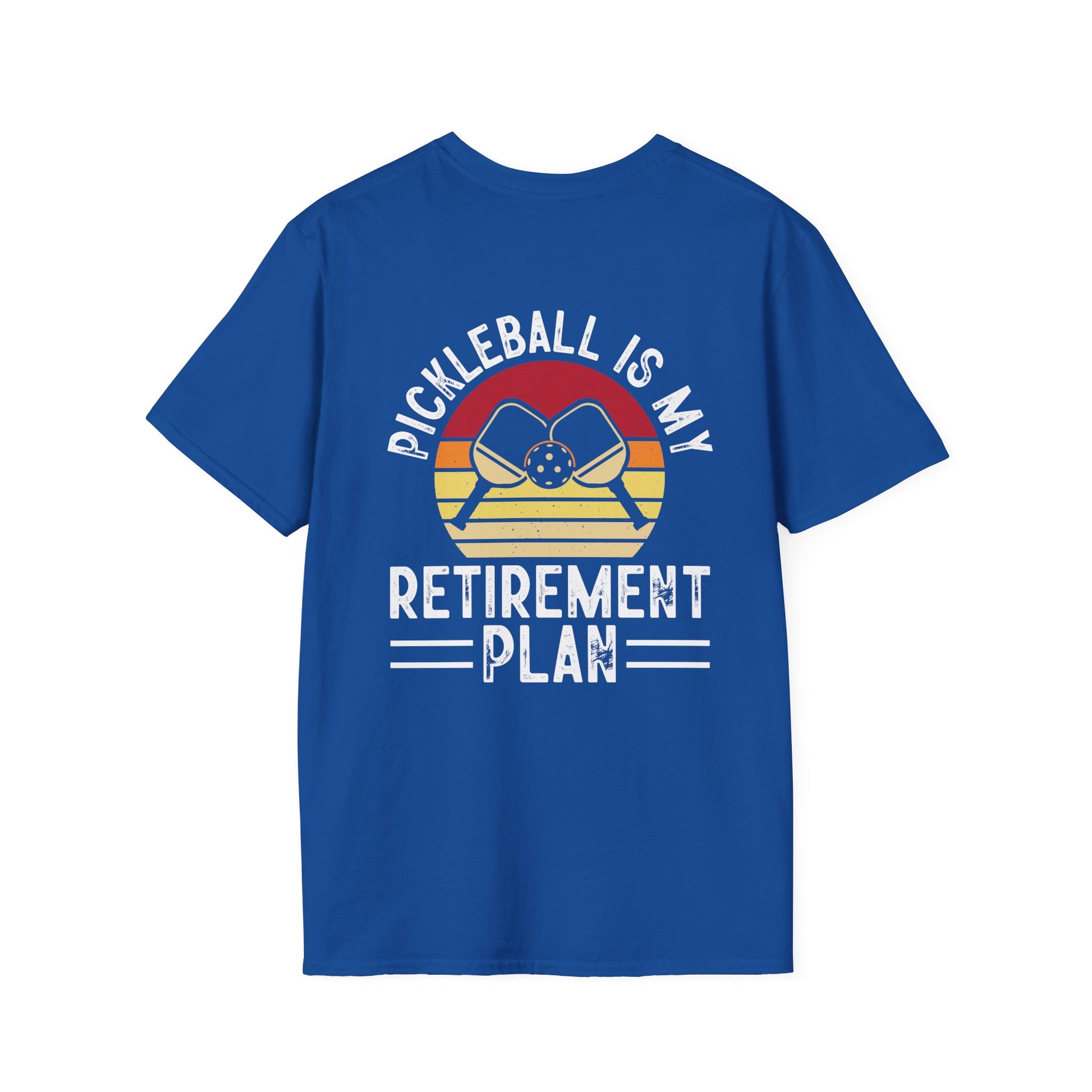 Men's Durable Pickleball T-shirt - Pickleball Is My Retirement Plan
