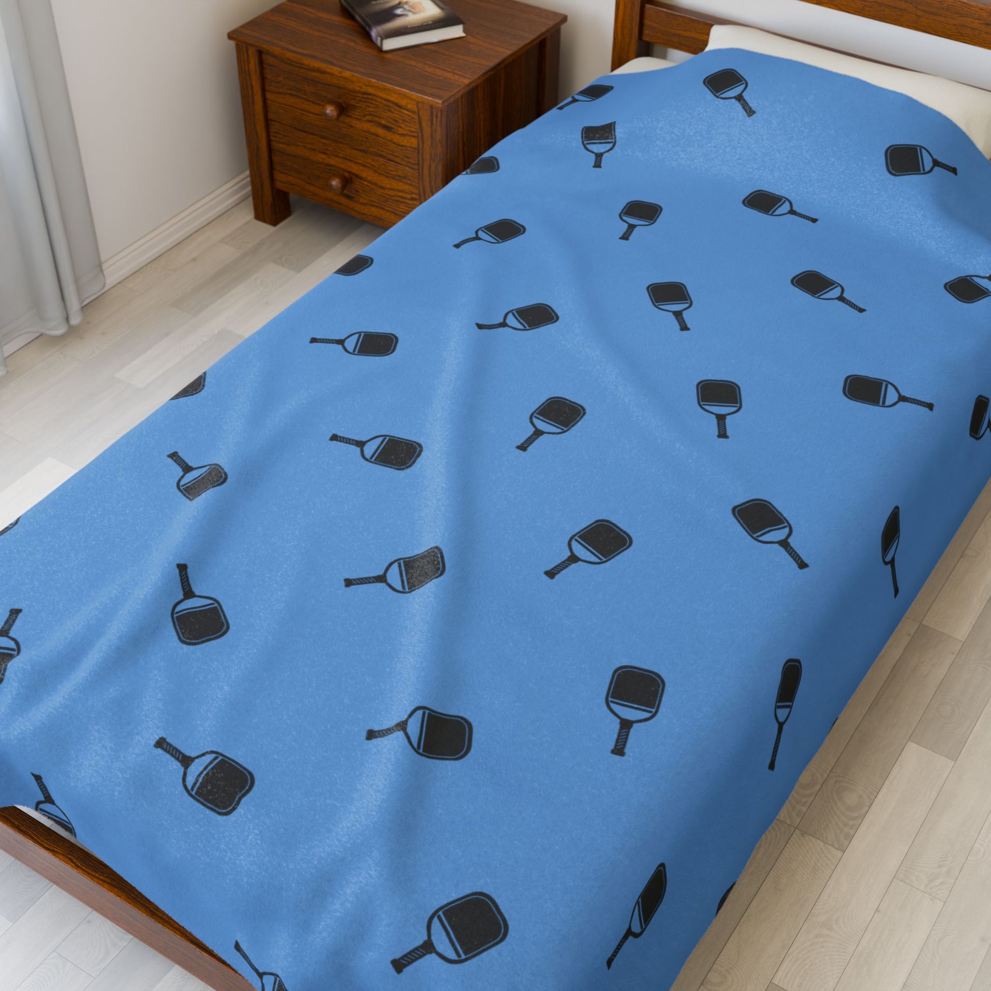 Pickleball Fun Blanket - Paddle Pattern